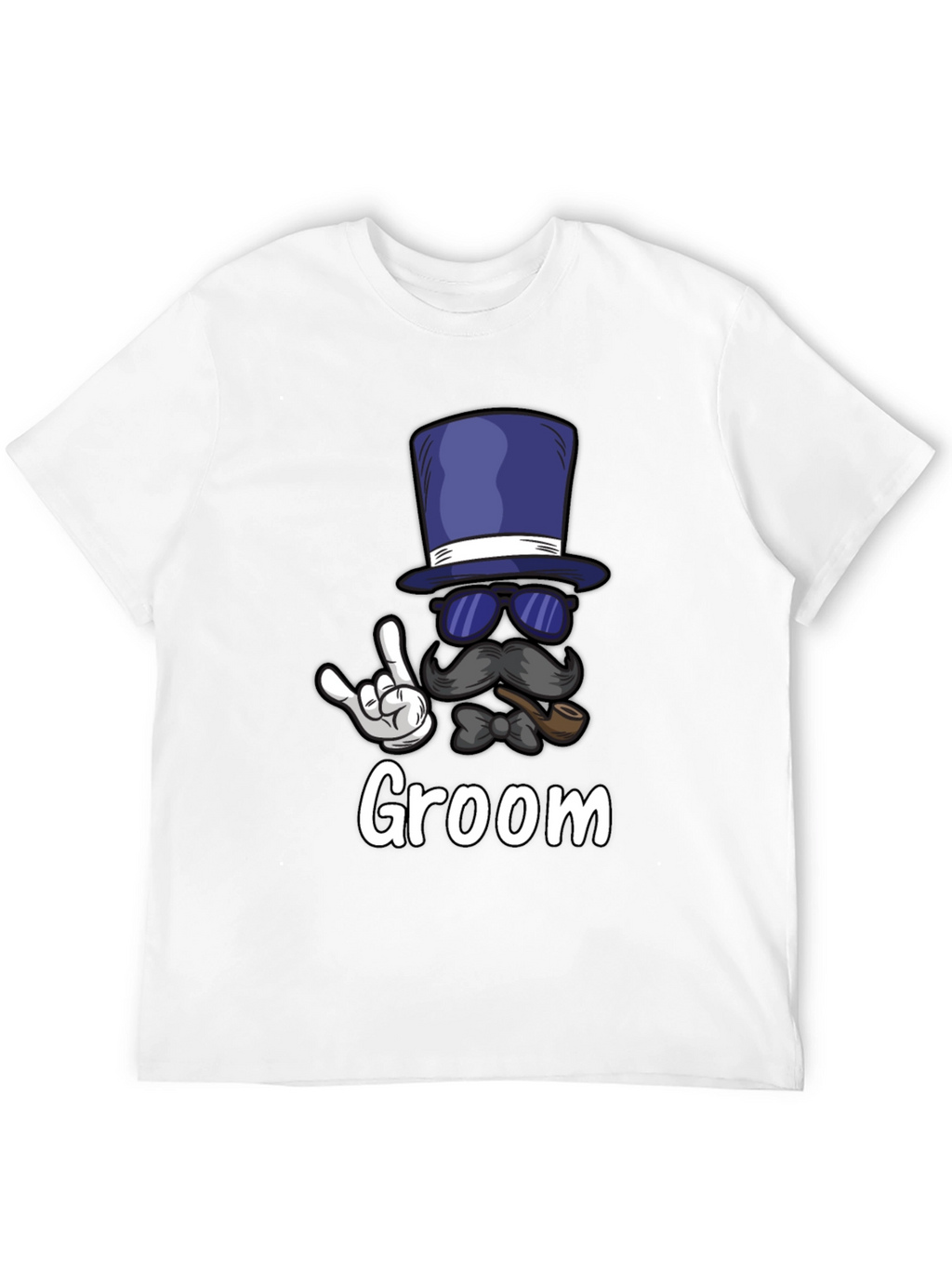 Groom Bachelor Party T-Shirt: Fun Top Hat Design