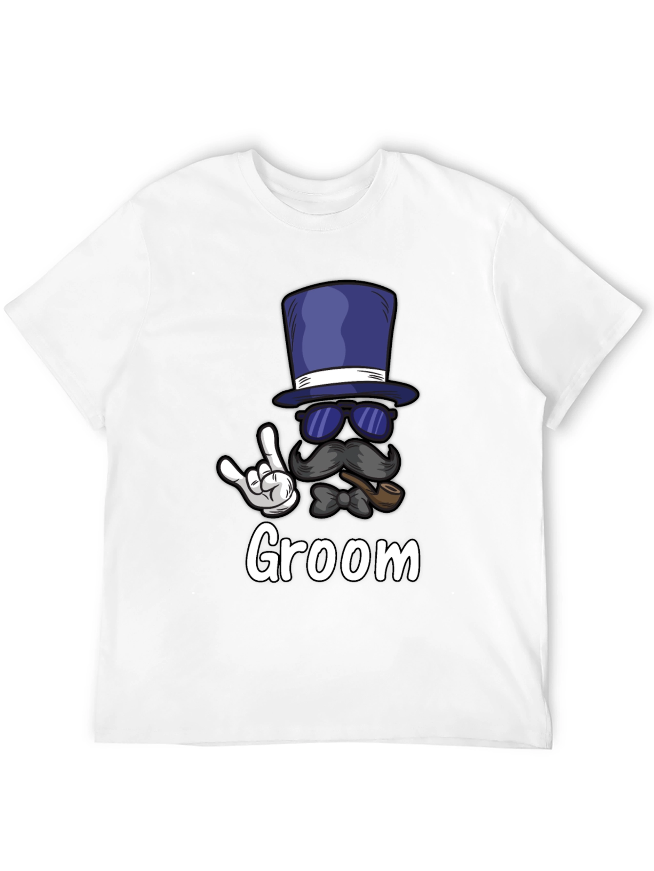 Groom Bachelor Party T-Shirt: Fun Top Hat Design