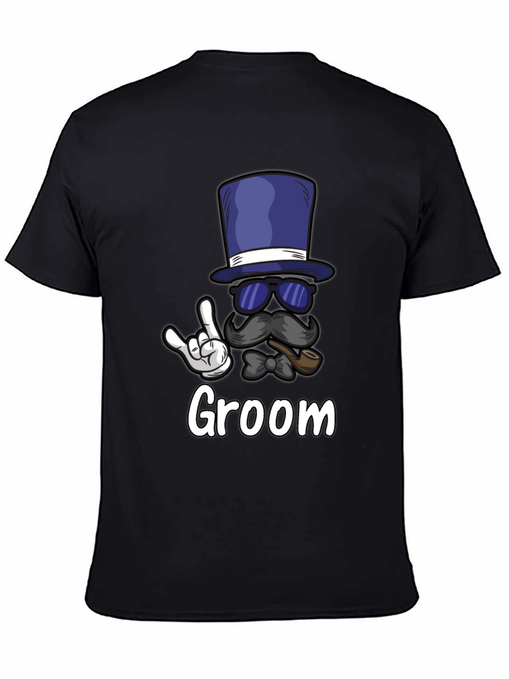 Groom Bachelor Party T-Shirt: Fun Top Hat Design