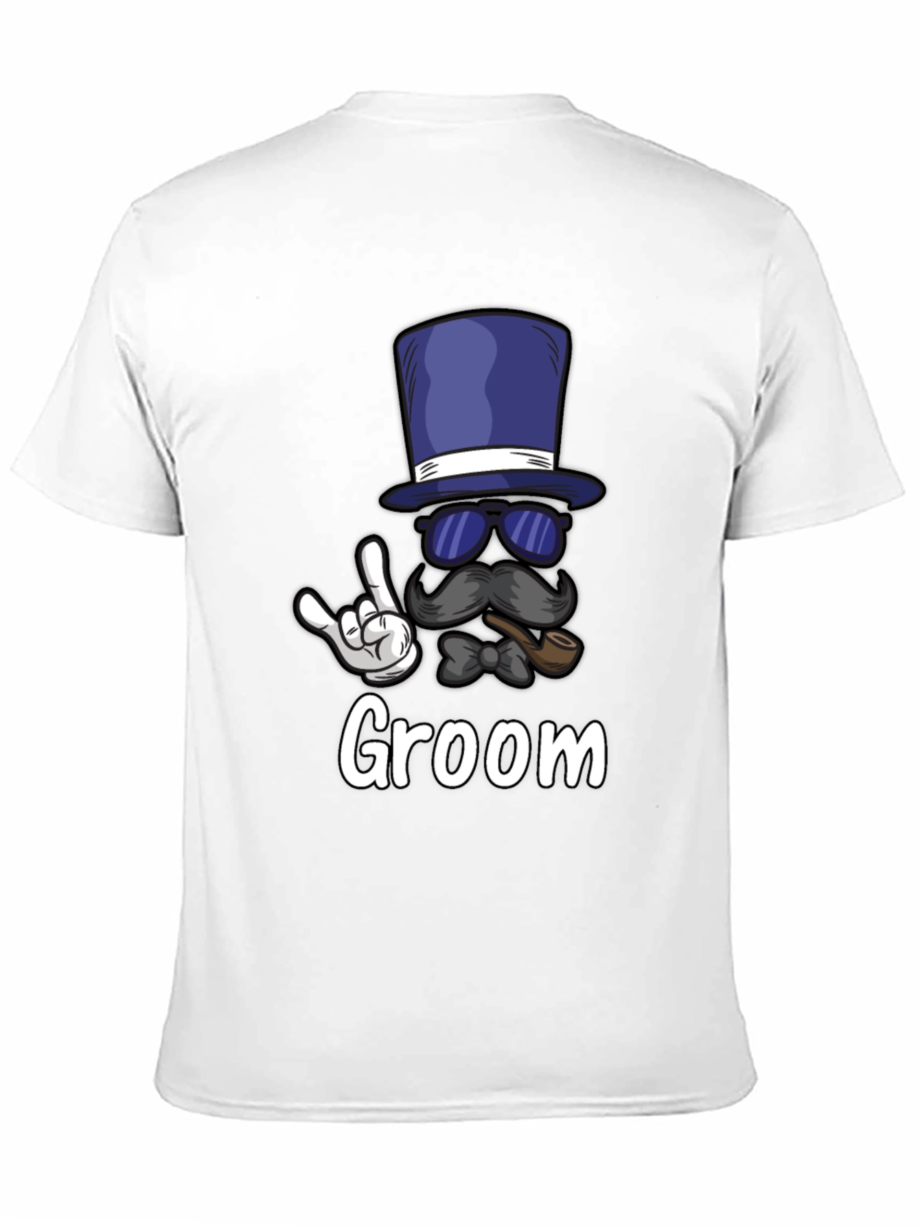 Groom Bachelor Party T-Shirt: Fun Top Hat Design