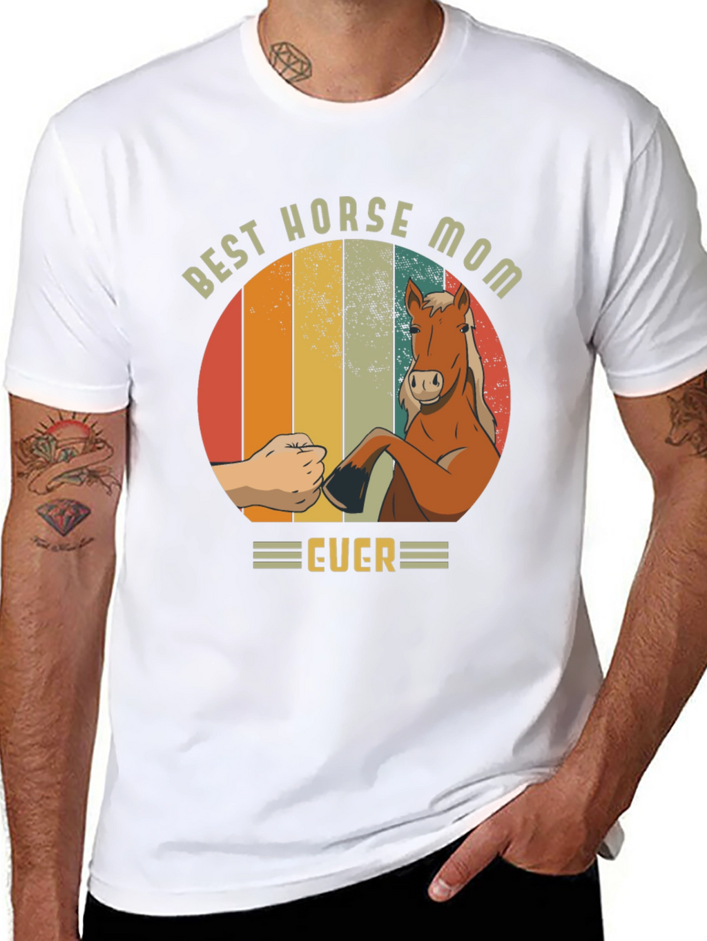 Best Horse Mom Ever T-Shirt - Equestrian Gift