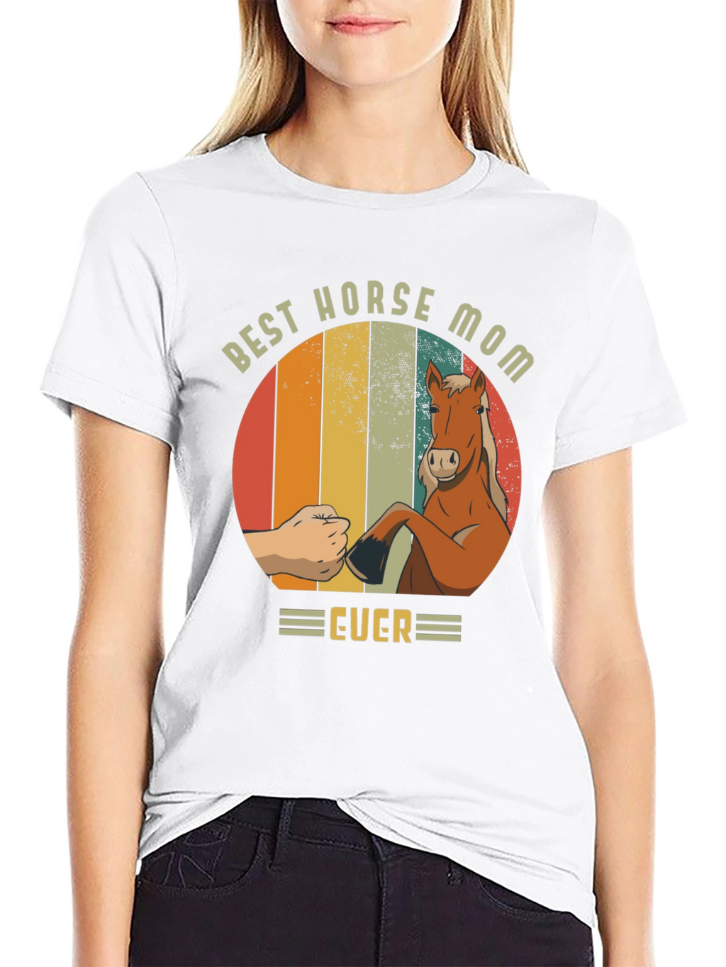 Best Horse Mom Ever T-Shirt - Equestrian Gift