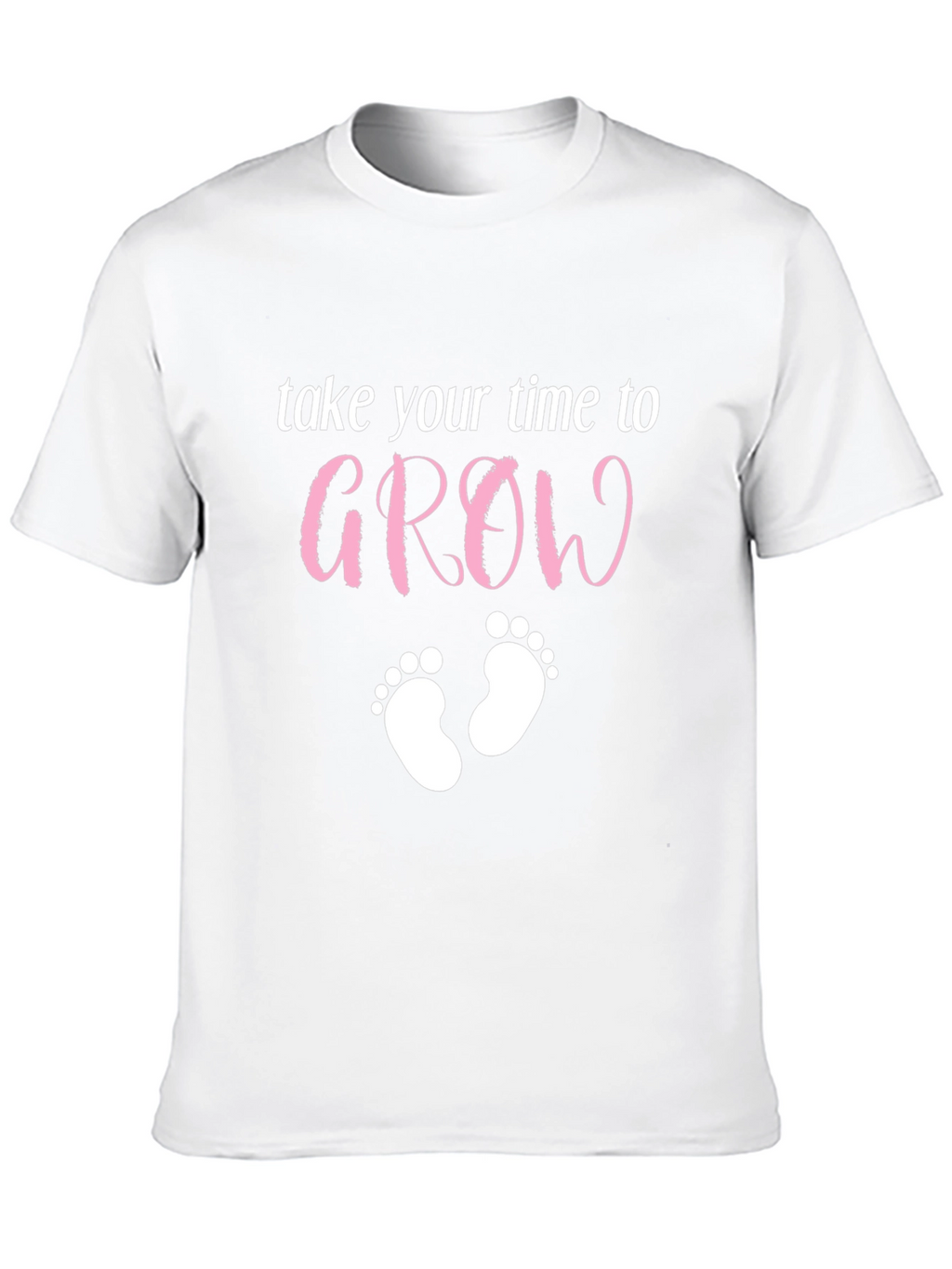 Take Your Time to Grow Baby Feet Graphic Tee