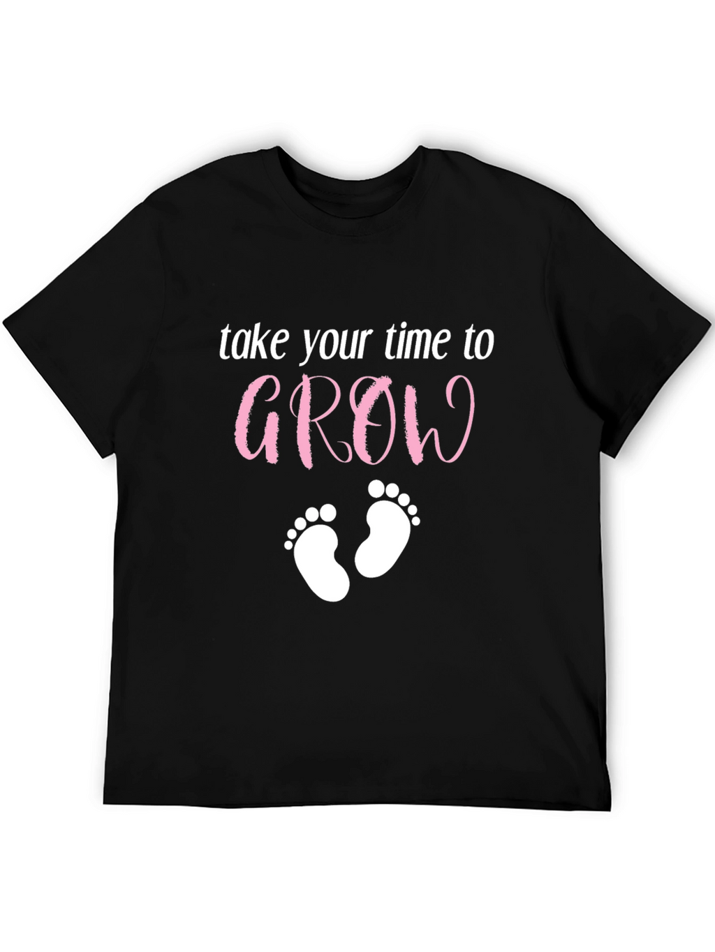 Take Your Time to Grow Baby Feet Graphic Tee