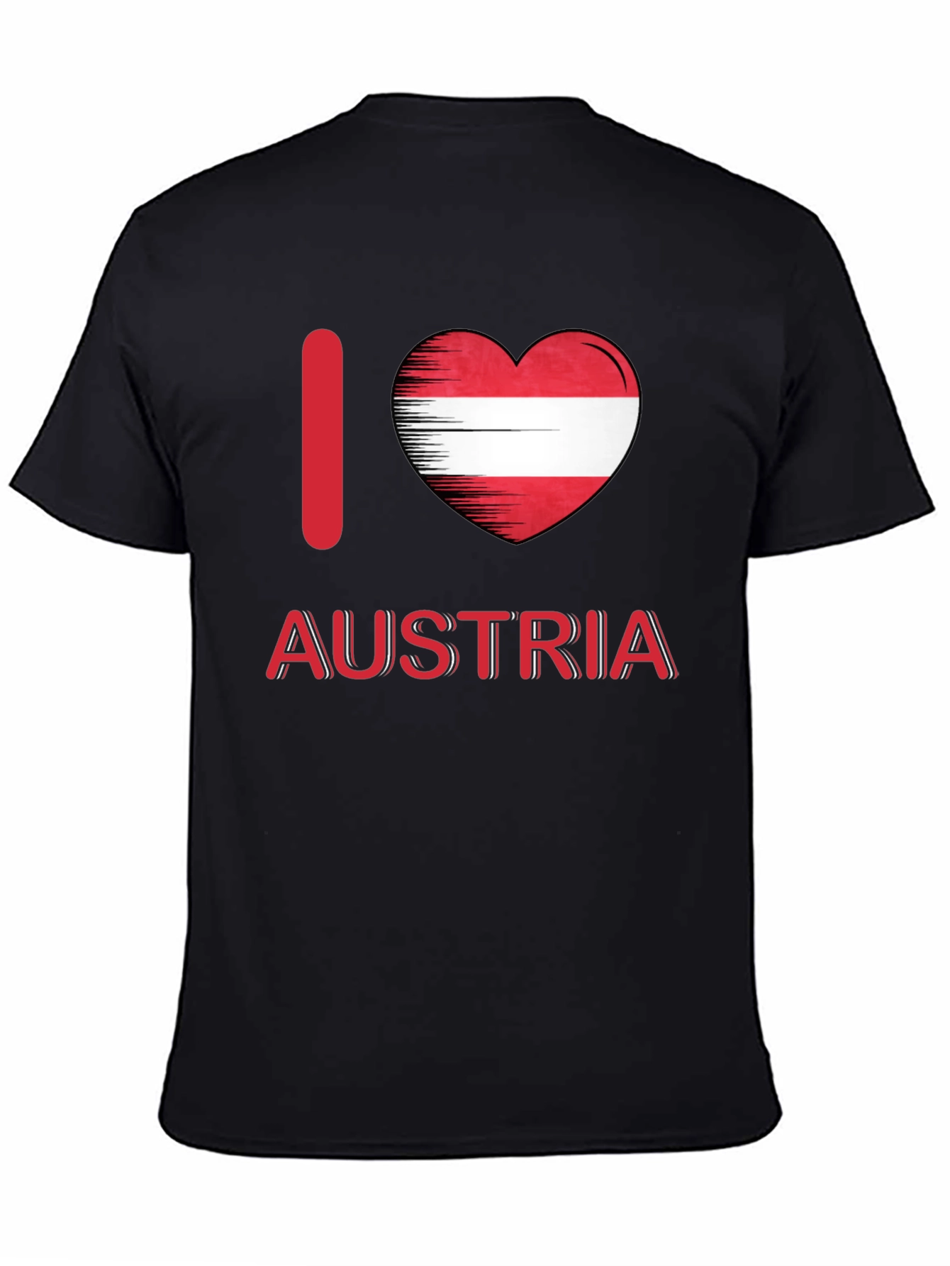I Love Austria T-Shirt Austrian Flag Heart
