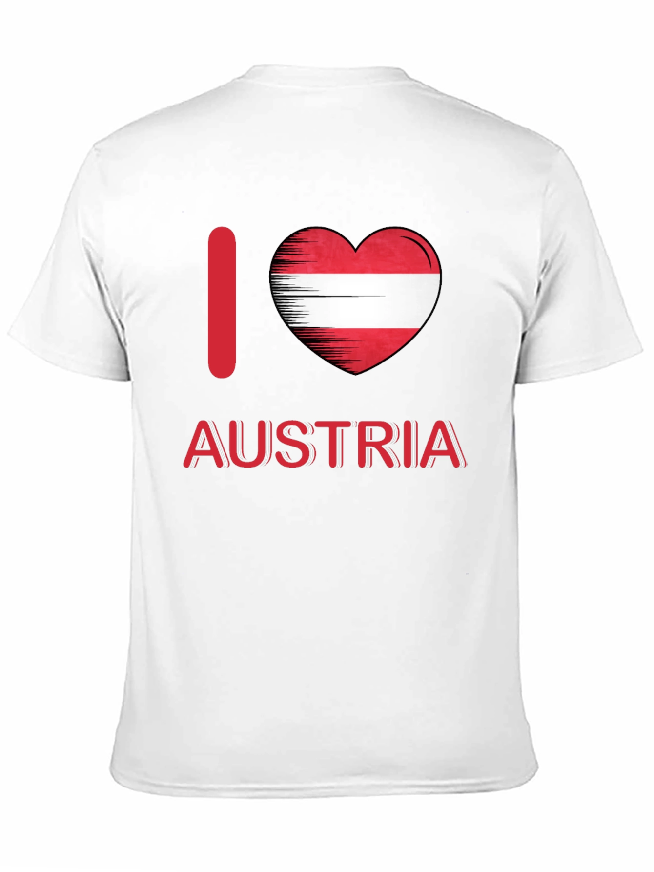 I Love Austria T-Shirt Austrian Flag Heart
