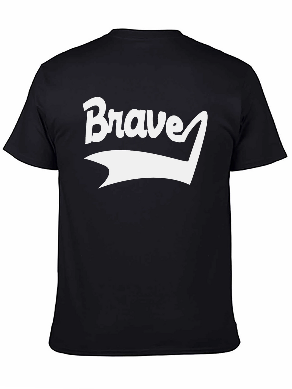 Brave Graphic Tee - Black Short Sleeve T-Shirt