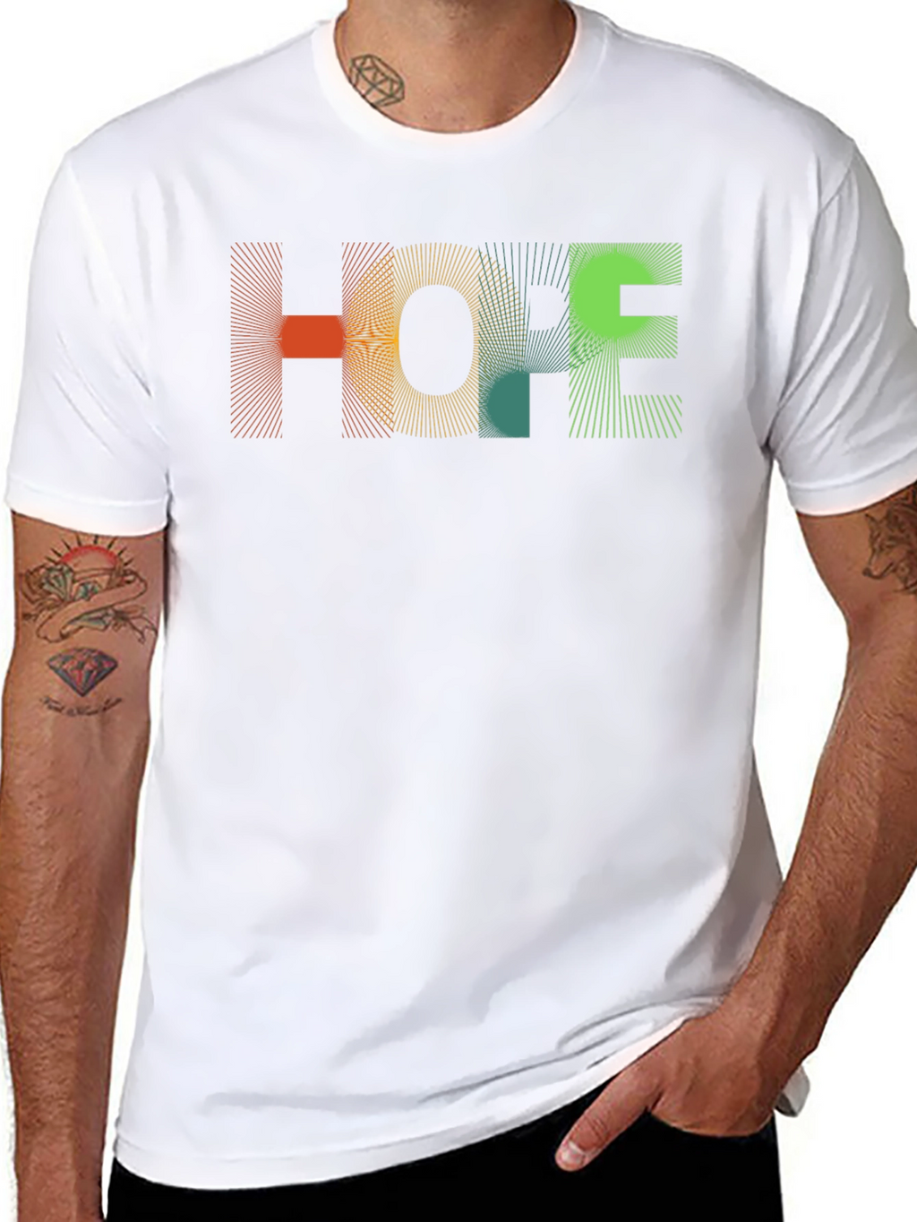 HOPE Graphic Tee - Unique Artistic Design