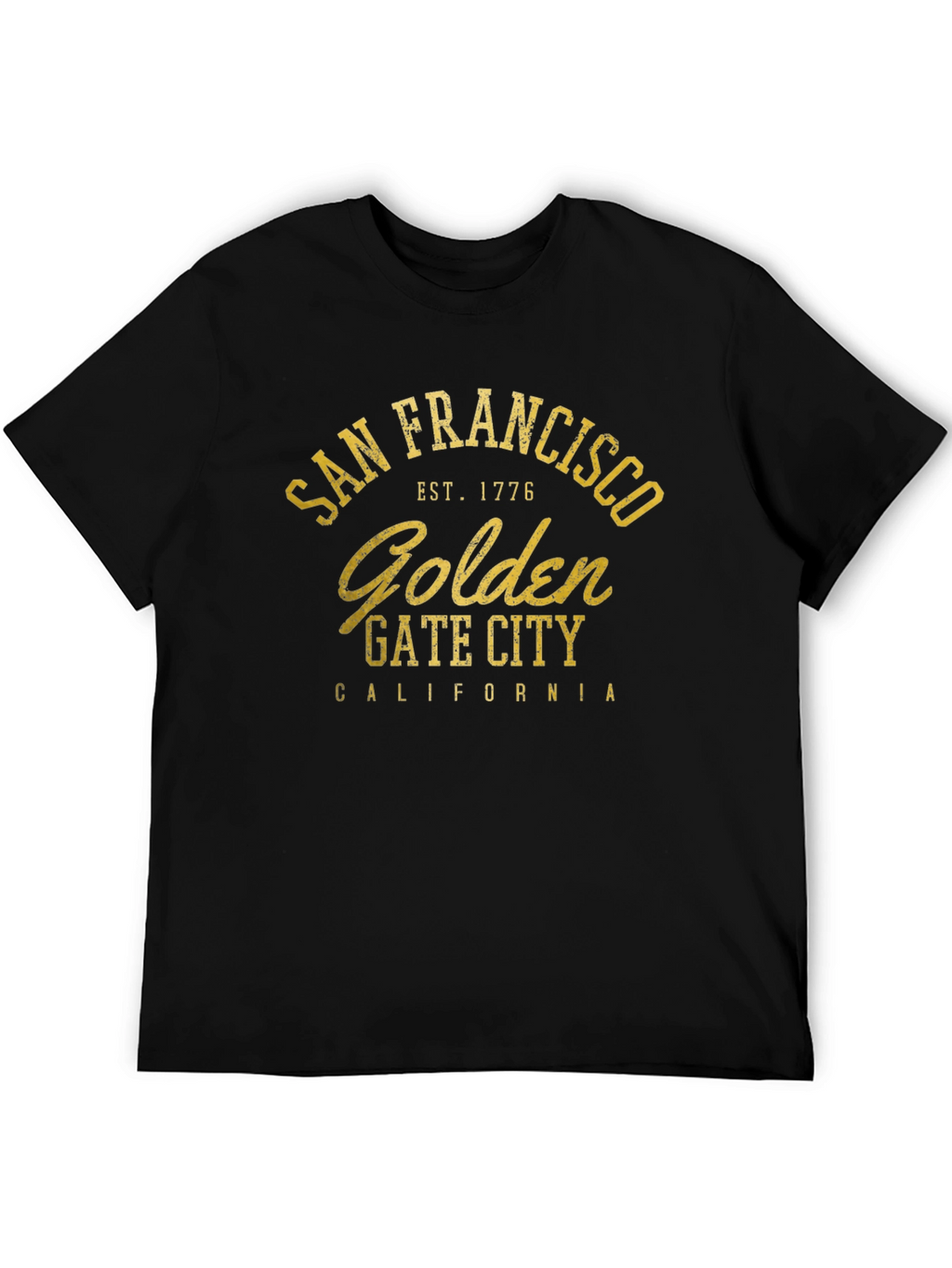 San Francisco Golden Gate City Black T-Shirt