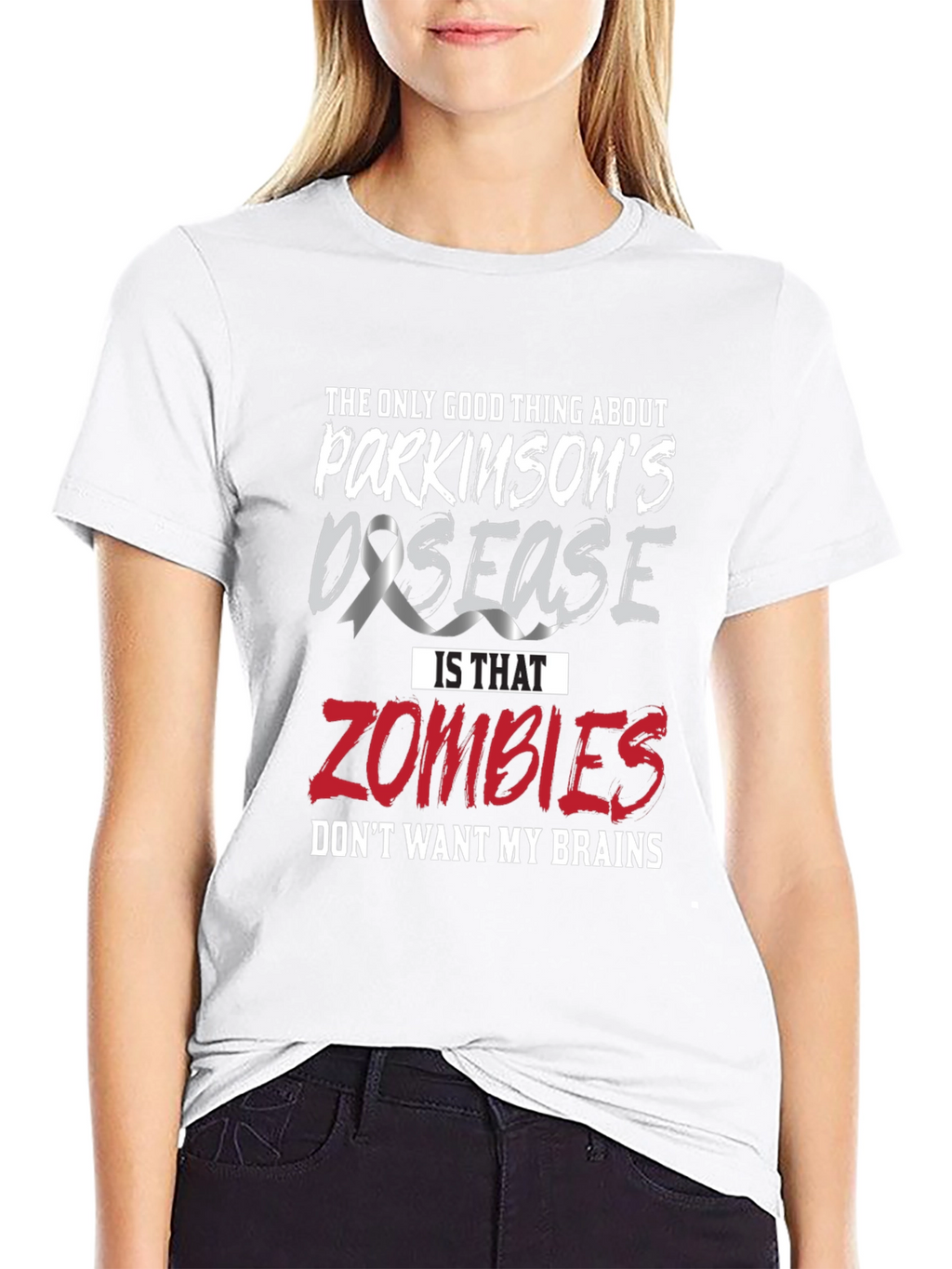 Parkinsons Disease Awareness Zombie Brains T-Shirt
