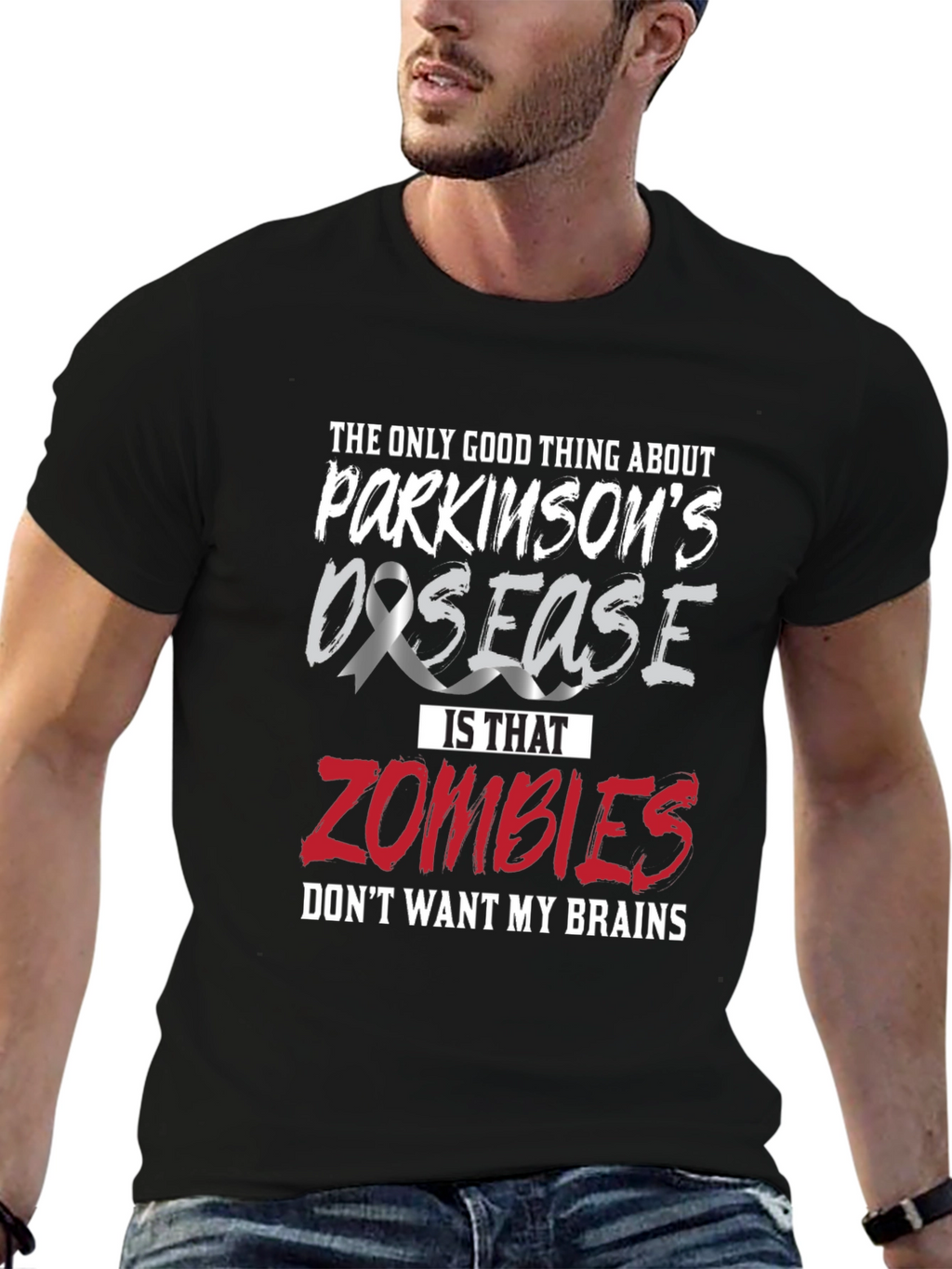 Parkinsons Disease Awareness Zombie Brains T-Shirt