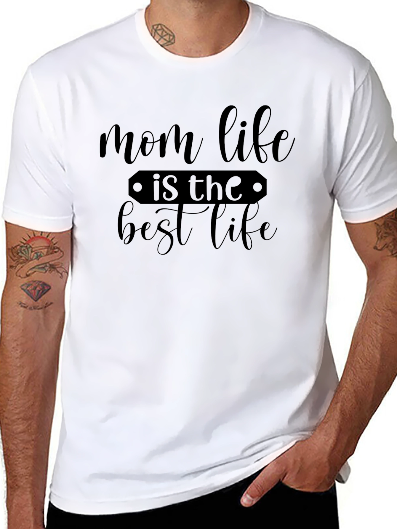 Mom Life Best Life T-Shirt Black Casual