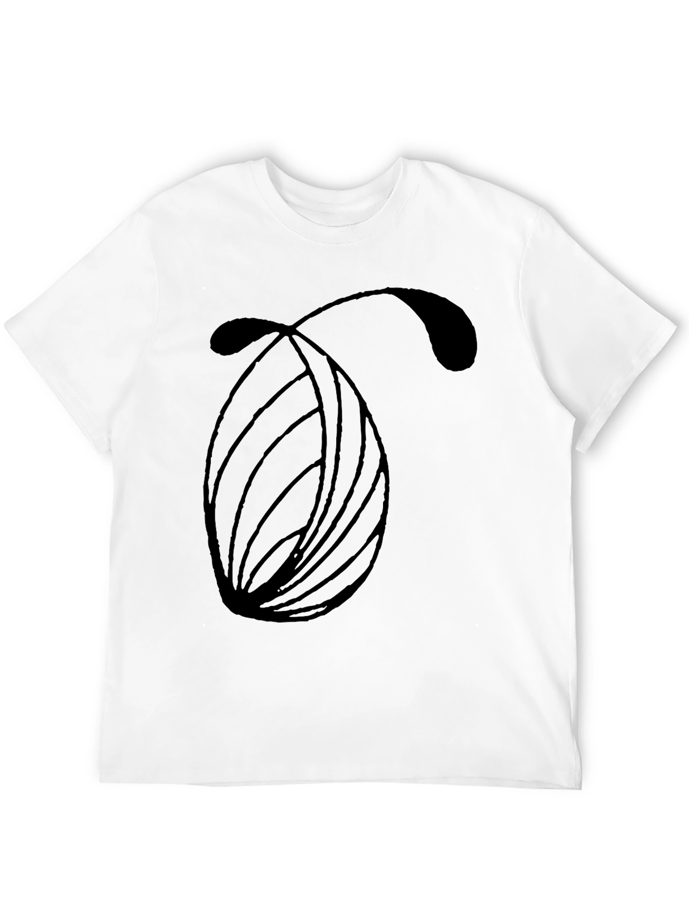 Modern Abstract Graphic Black T-Shirt