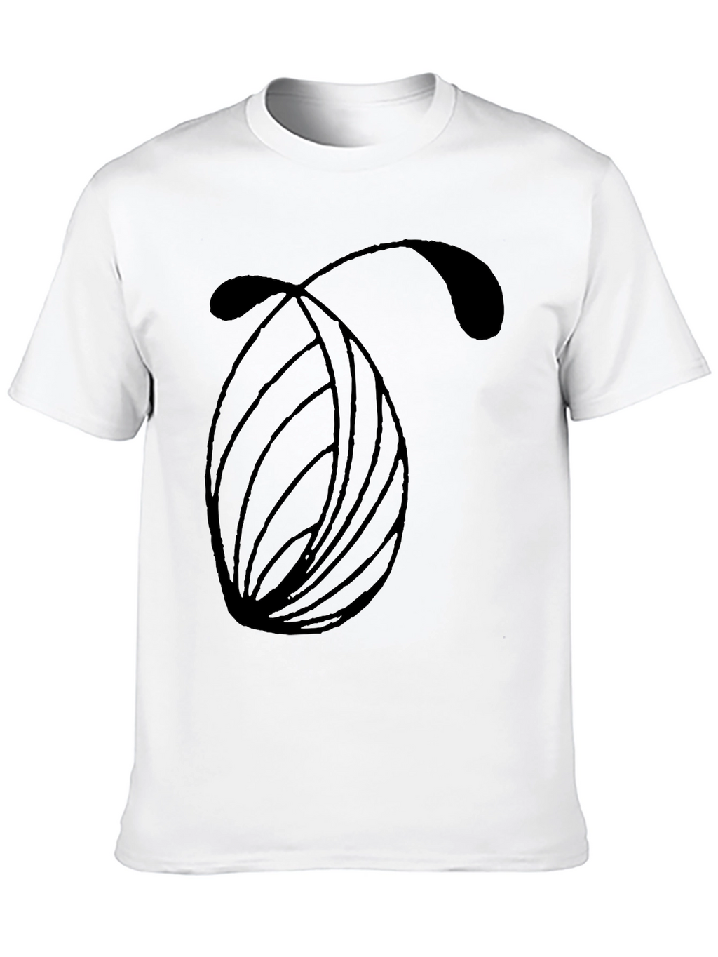 Modern Abstract Graphic Black T-Shirt