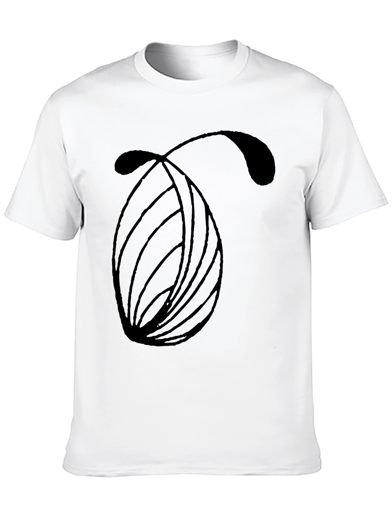 Modern Abstract Graphic Black T-Shirt