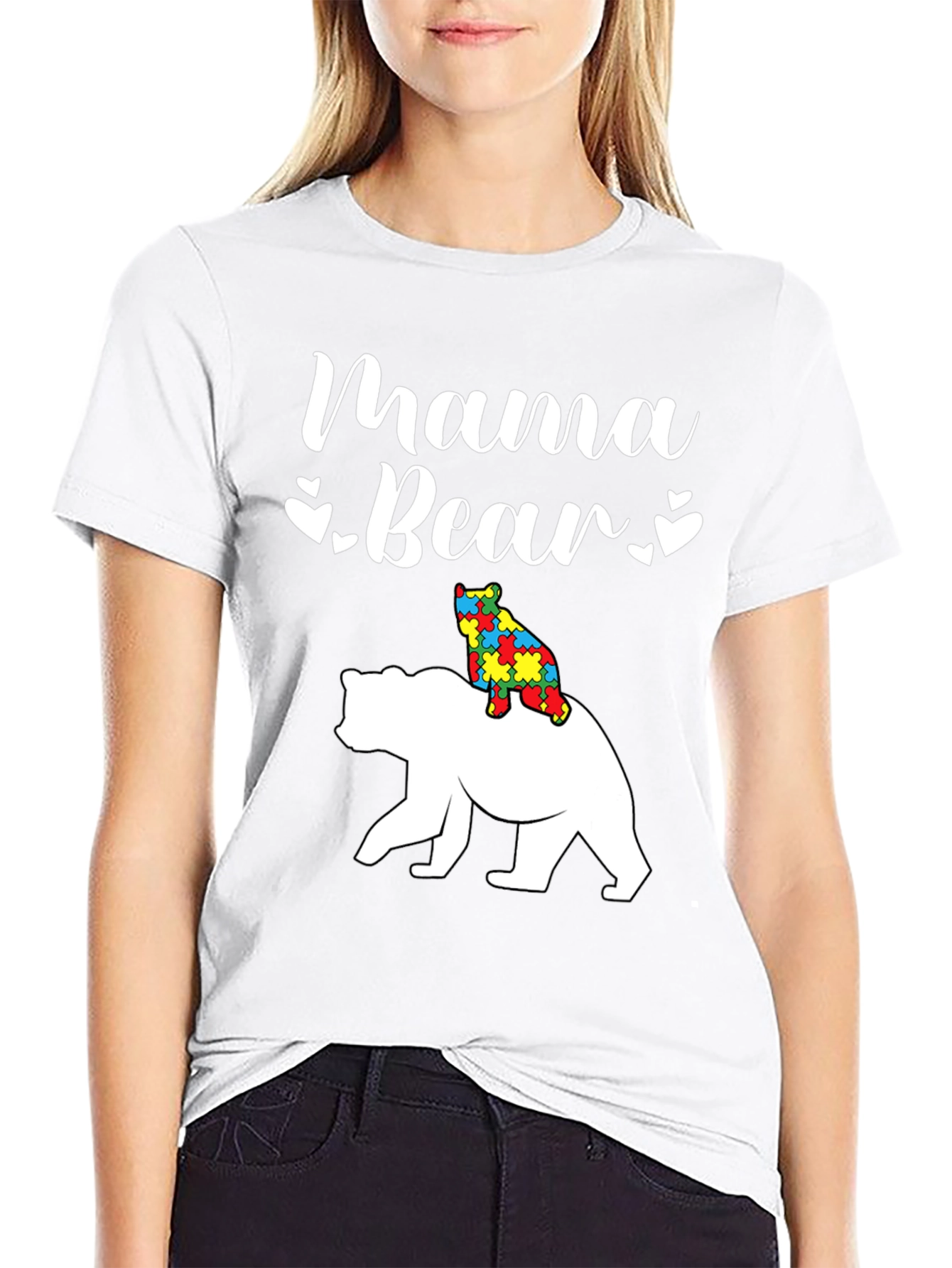 Mama Bear Autism Awareness T-Shirt