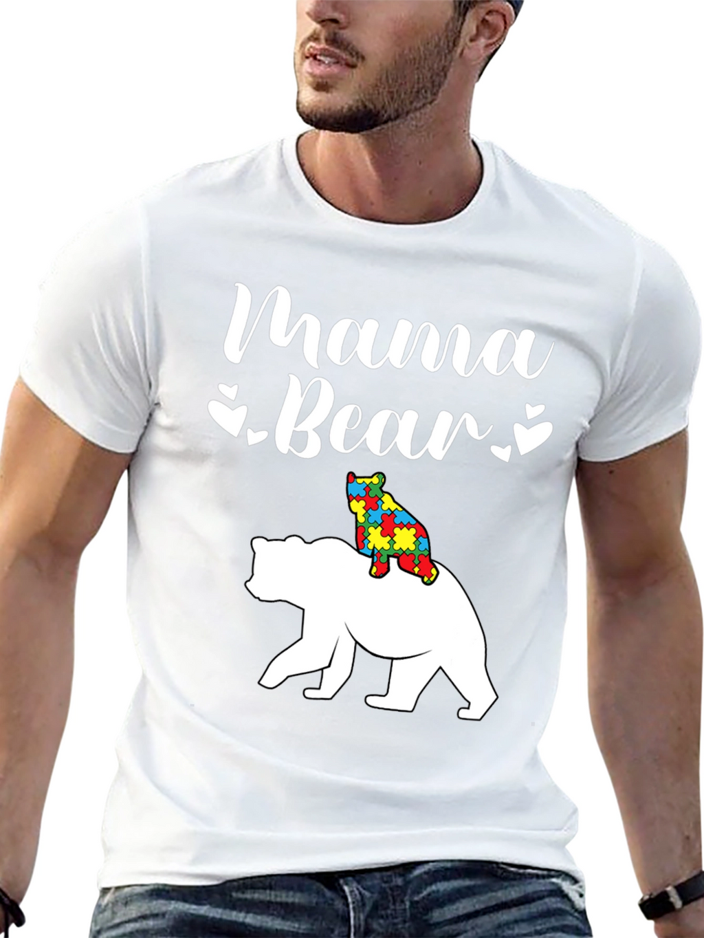 Mama Bear Autism Awareness T-Shirt