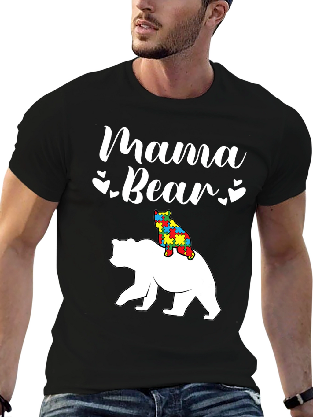 Mama Bear Autism Awareness T-Shirt