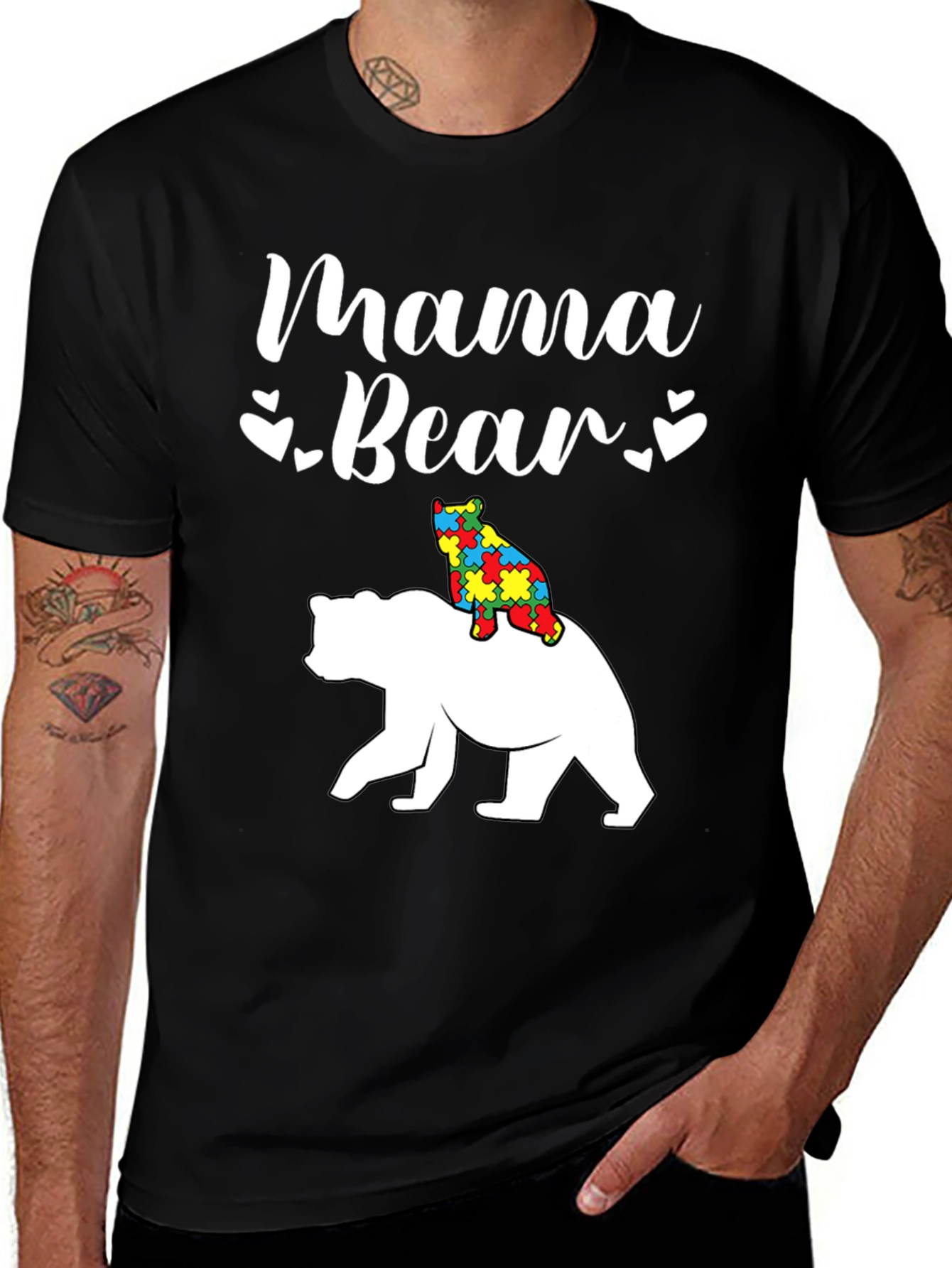 Mama Bear Autism Awareness T-Shirt