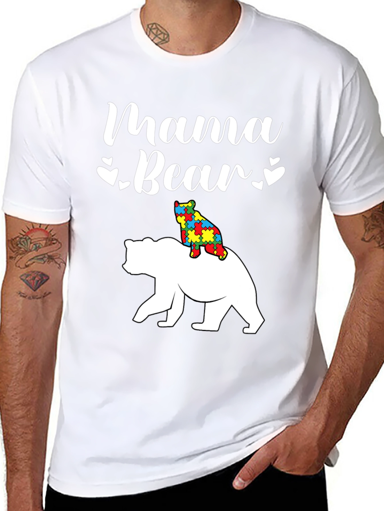 Mama Bear Autism Awareness T-Shirt