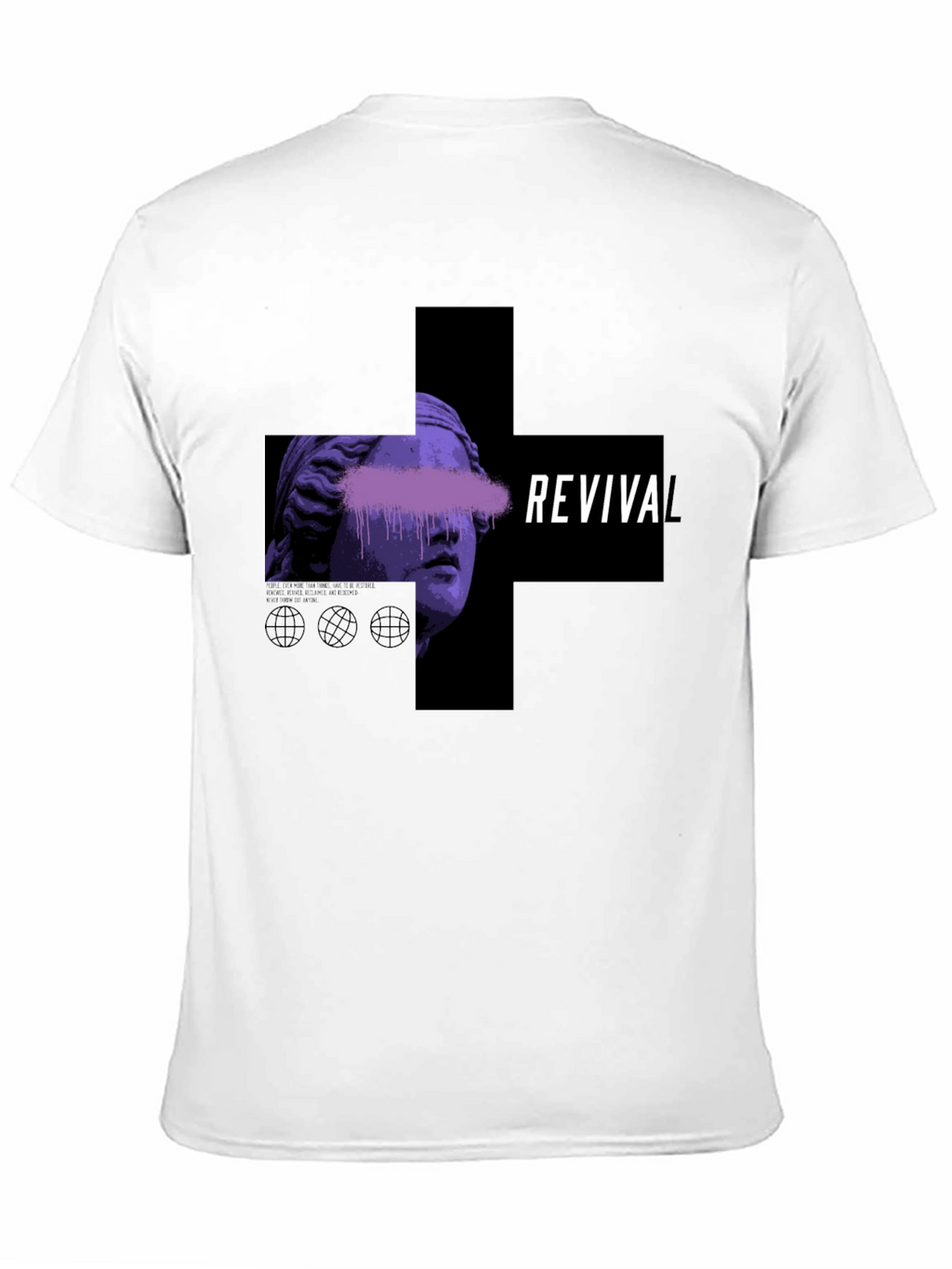 Revival Graphic Print Black T-Shirt