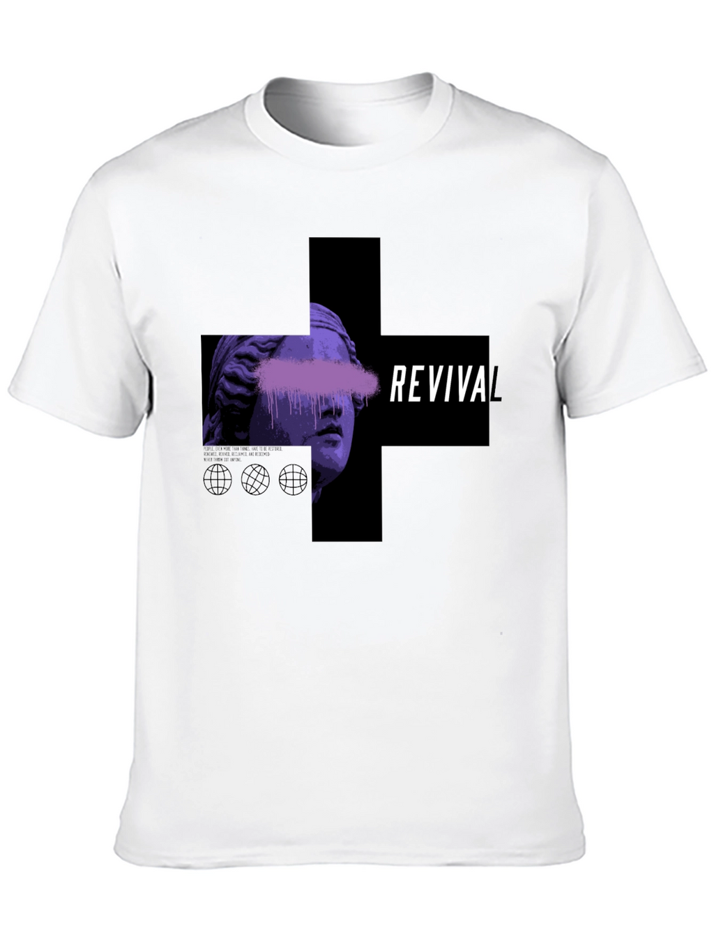 Revival Graphic Print Black T-Shirt