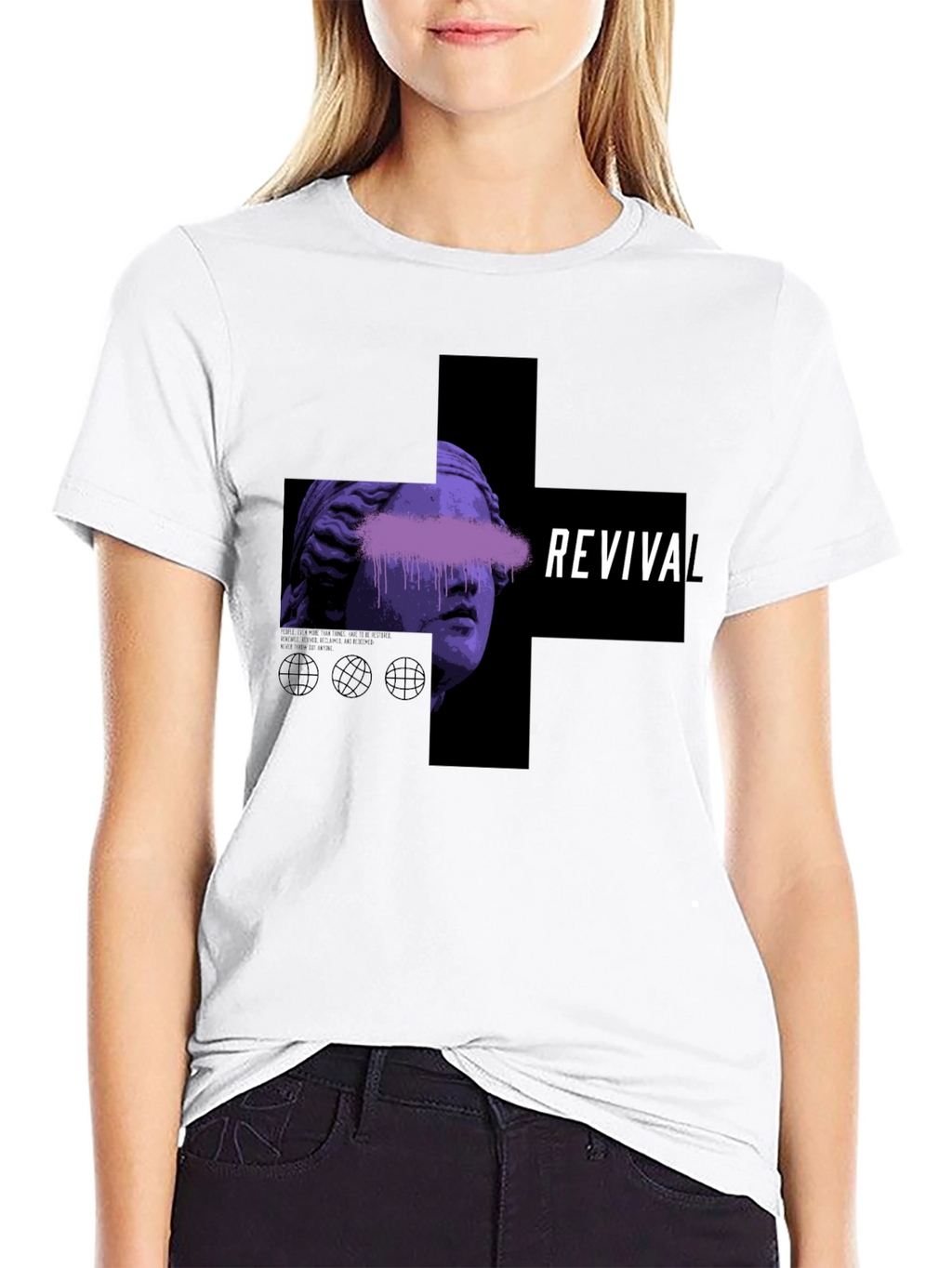 Revival Graphic Print Black T-Shirt