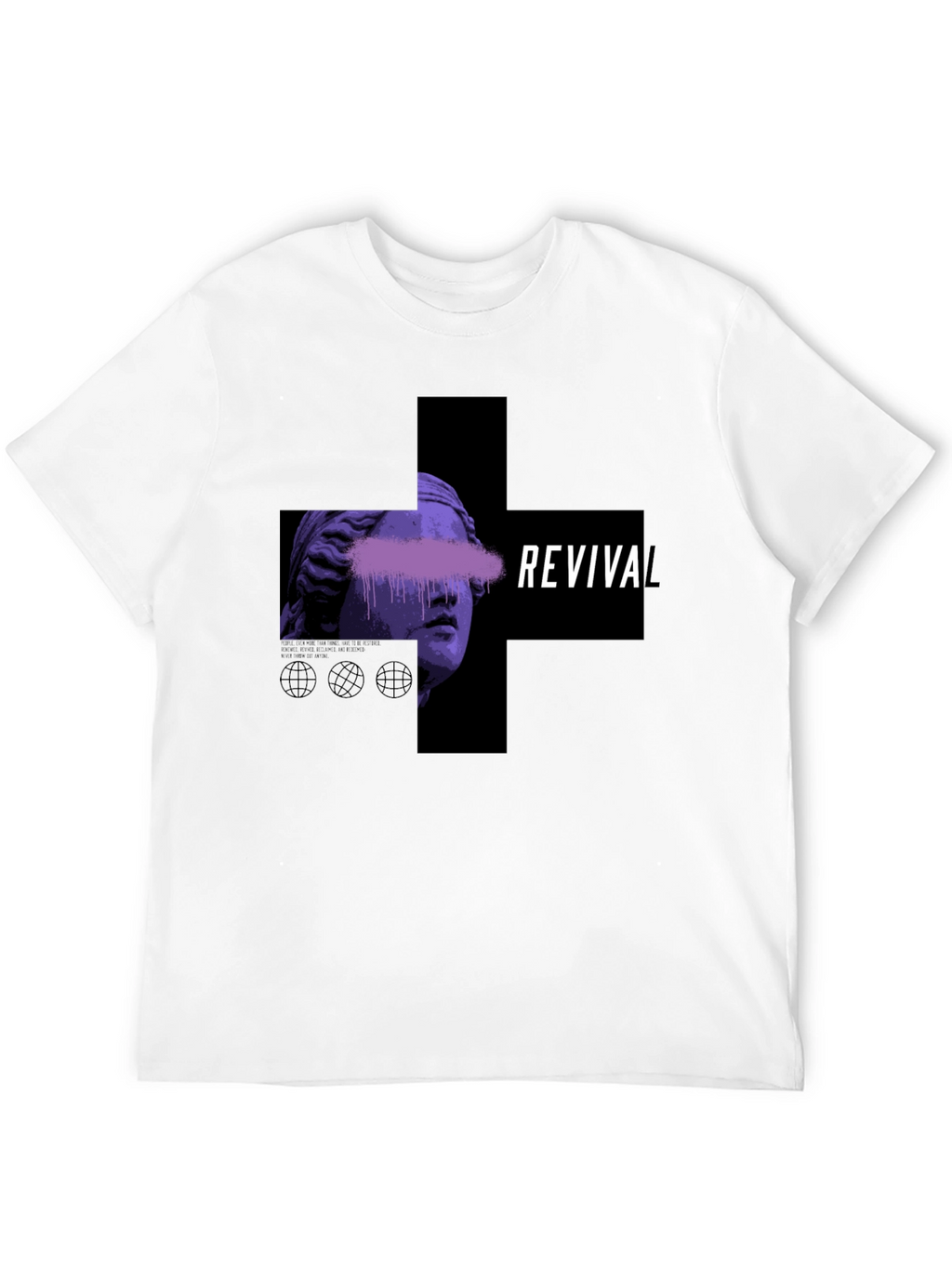 Revival Graphic Print Black T-Shirt