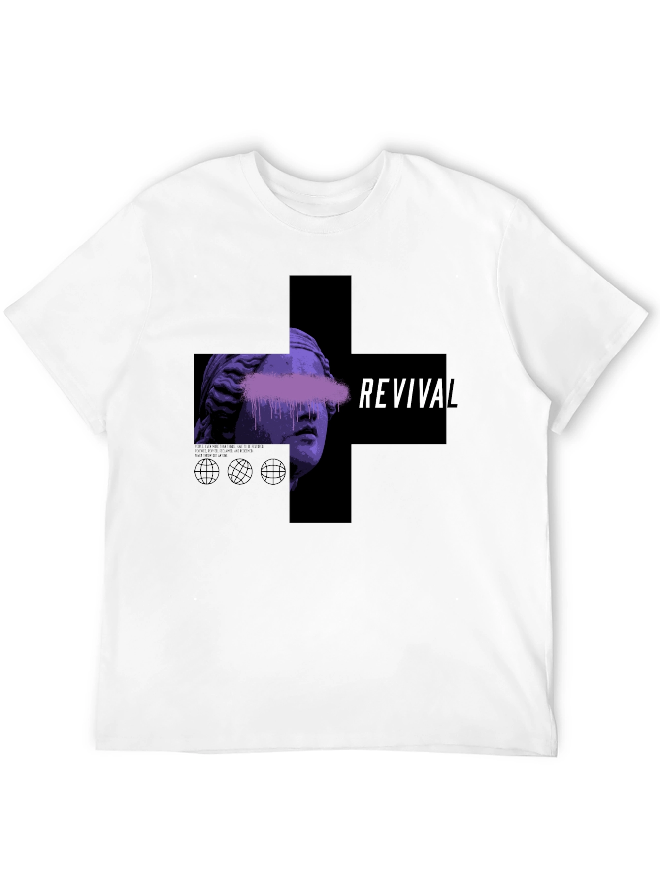 Revival Graphic Print Black T-Shirt