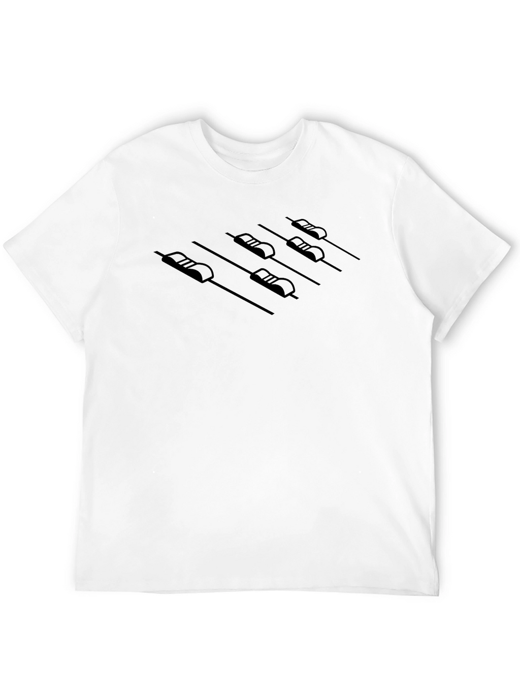 Mixer Faders Graphic Tee - Modern DJ Style