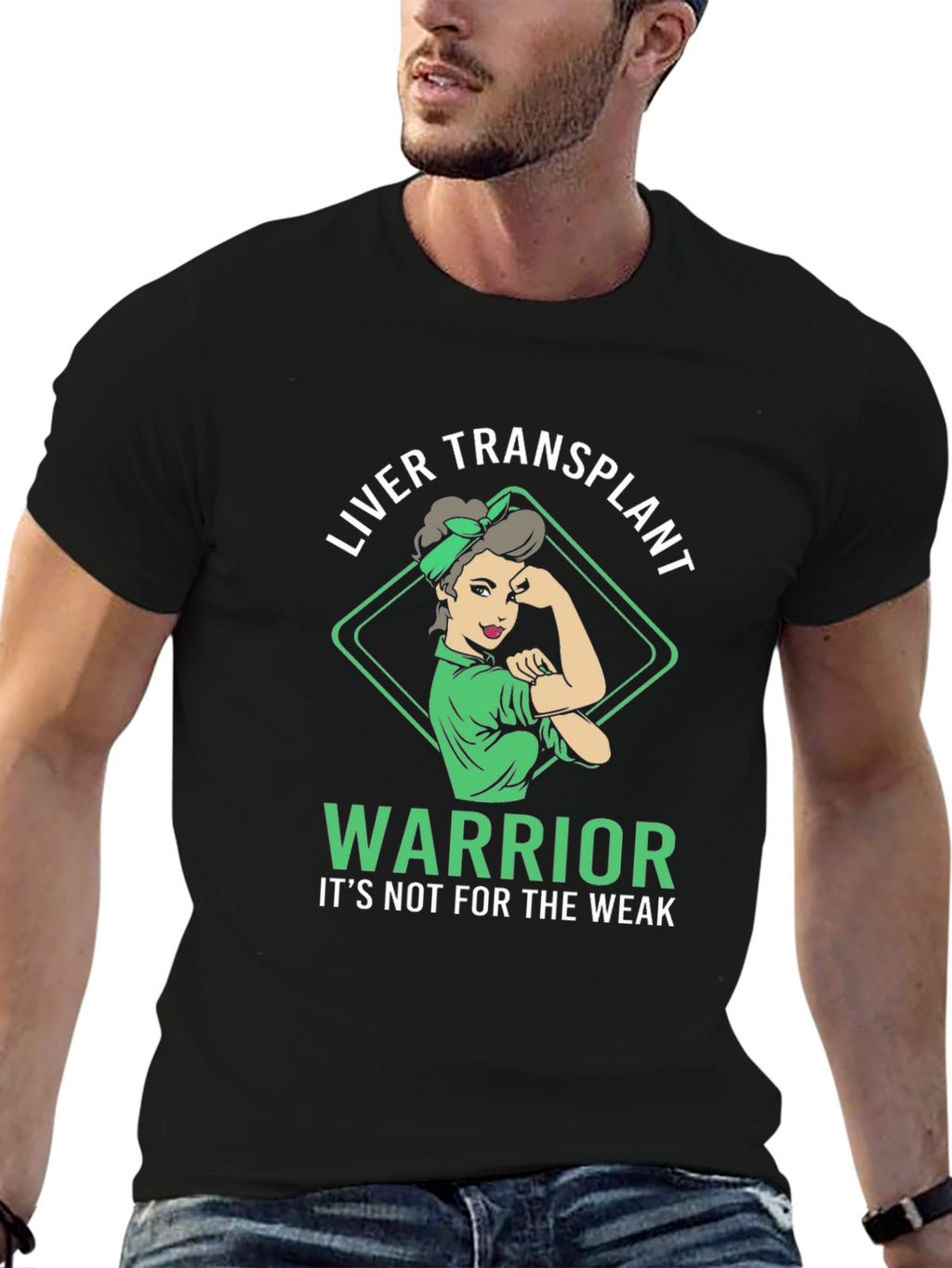 Liver Transplant Warrior Graphic T-Shirt