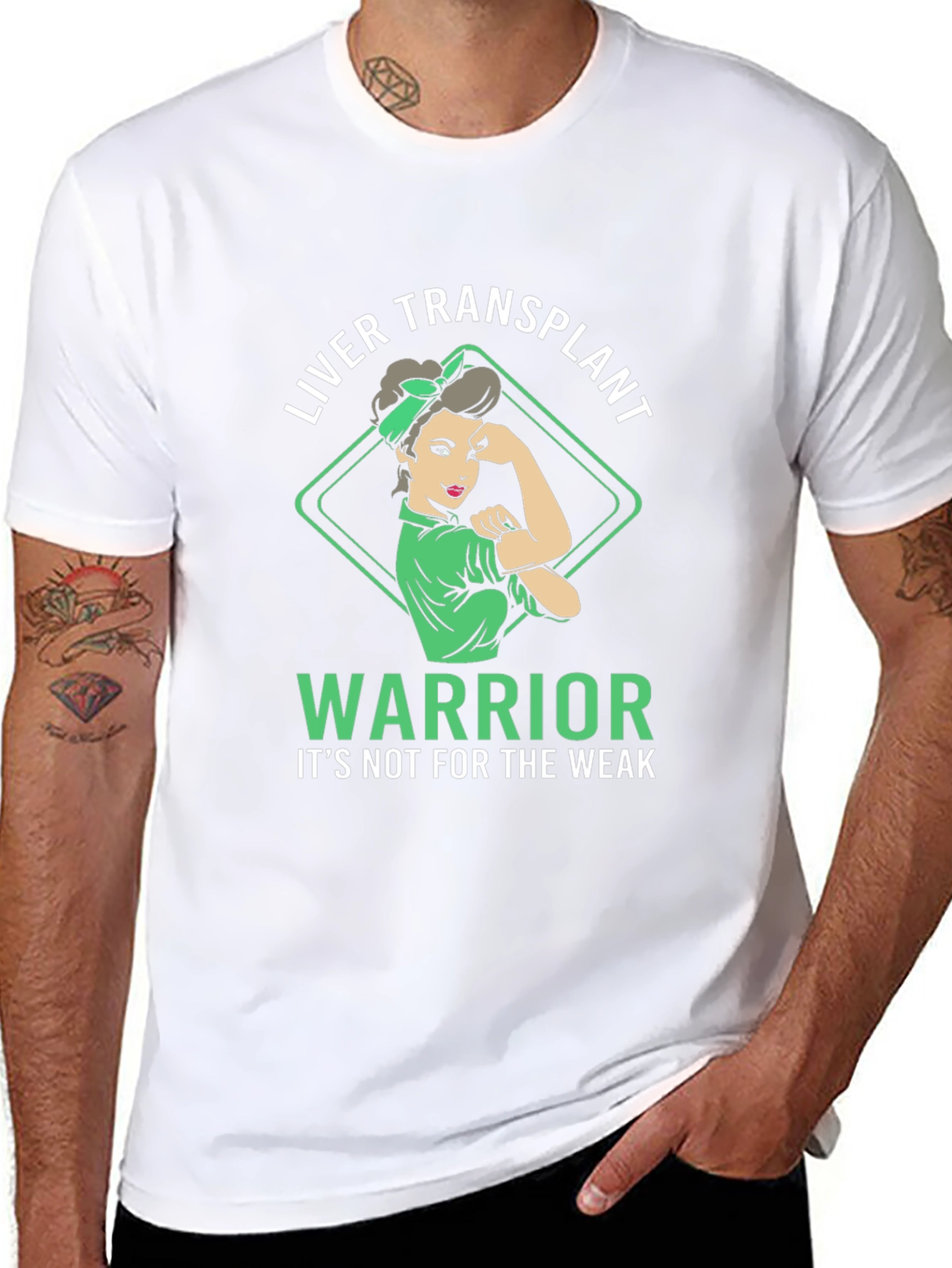 Liver Transplant Warrior Graphic T-Shirt