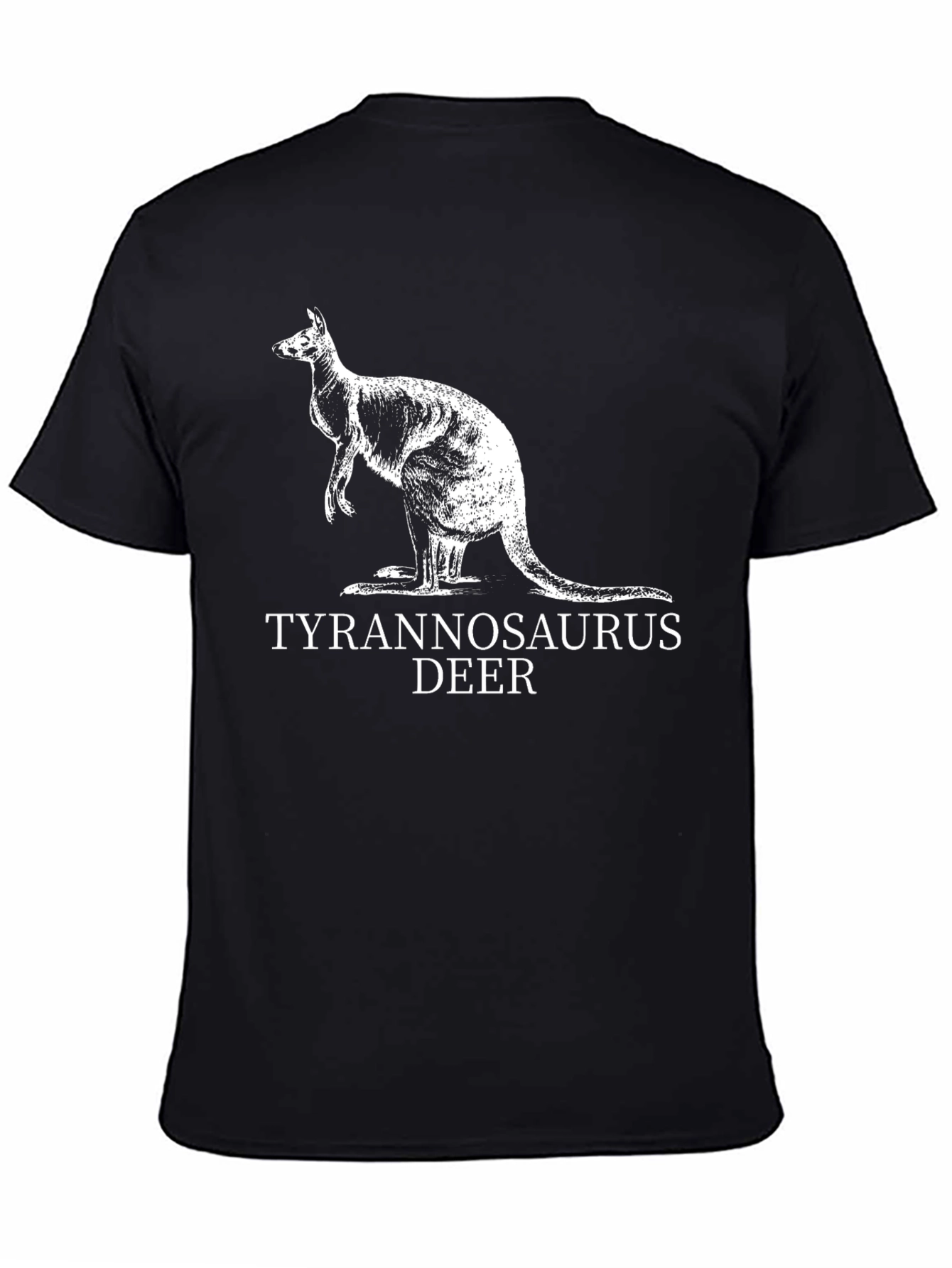 Tyrannosaurus Deer Kangaroo Graphic T-Shirt