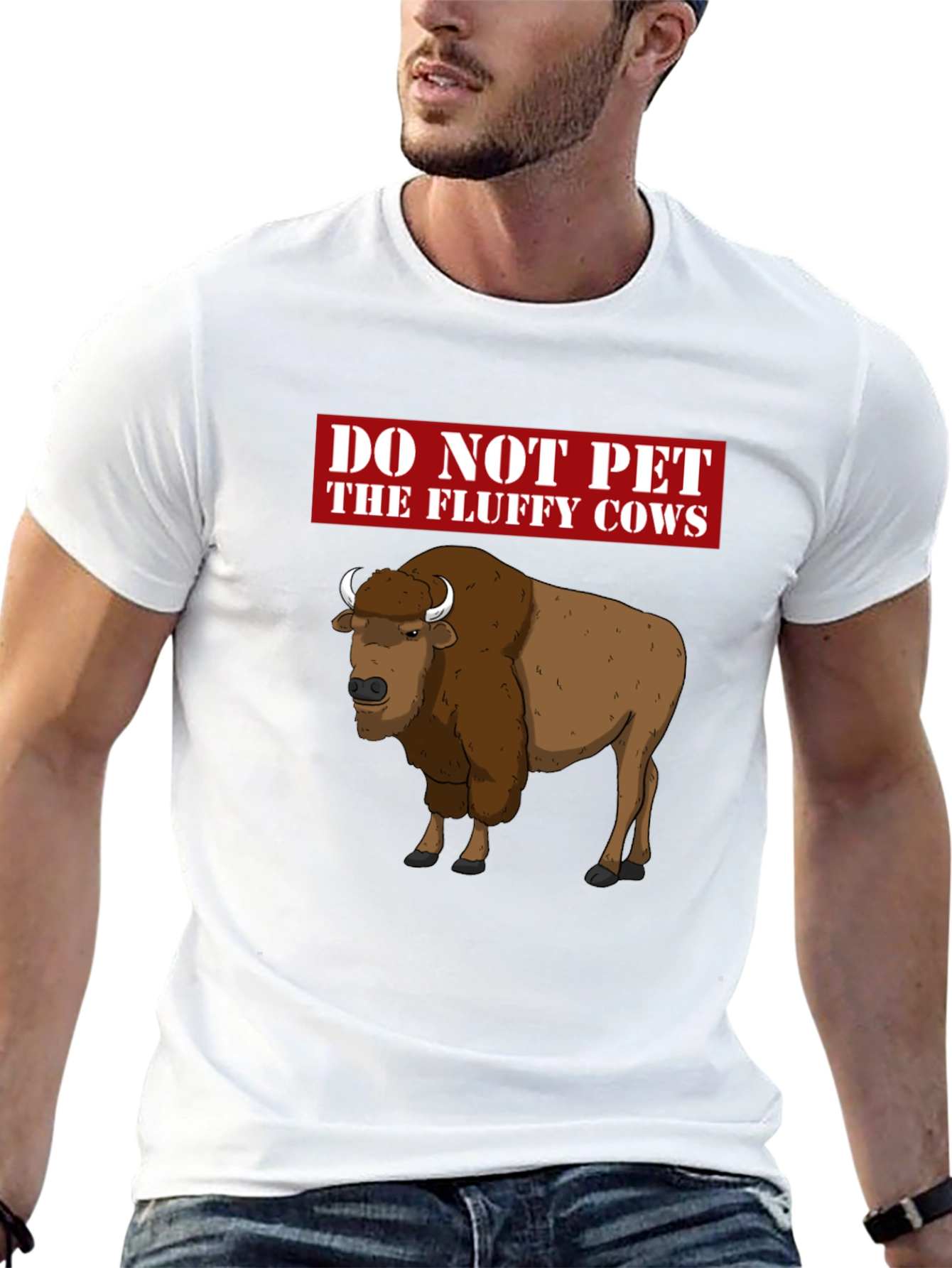 Do Not Pet the Fluffy Cows Graphic T-Shirt