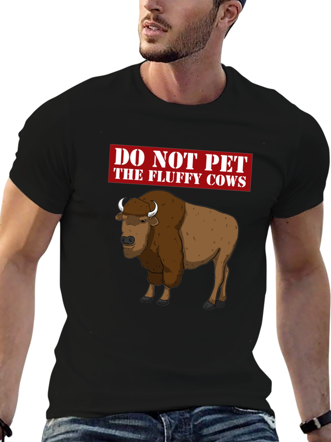 Do Not Pet the Fluffy Cows Graphic T-Shirt