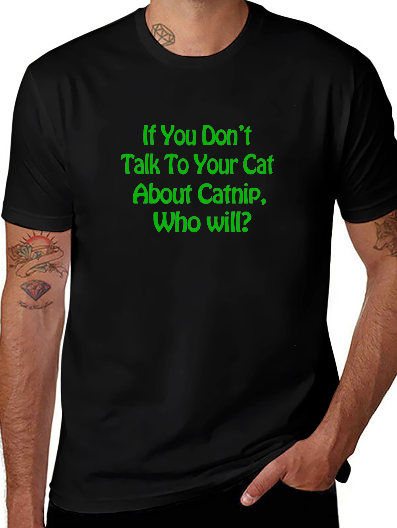Catnip Conversation T-Shirt - Novelty Tee