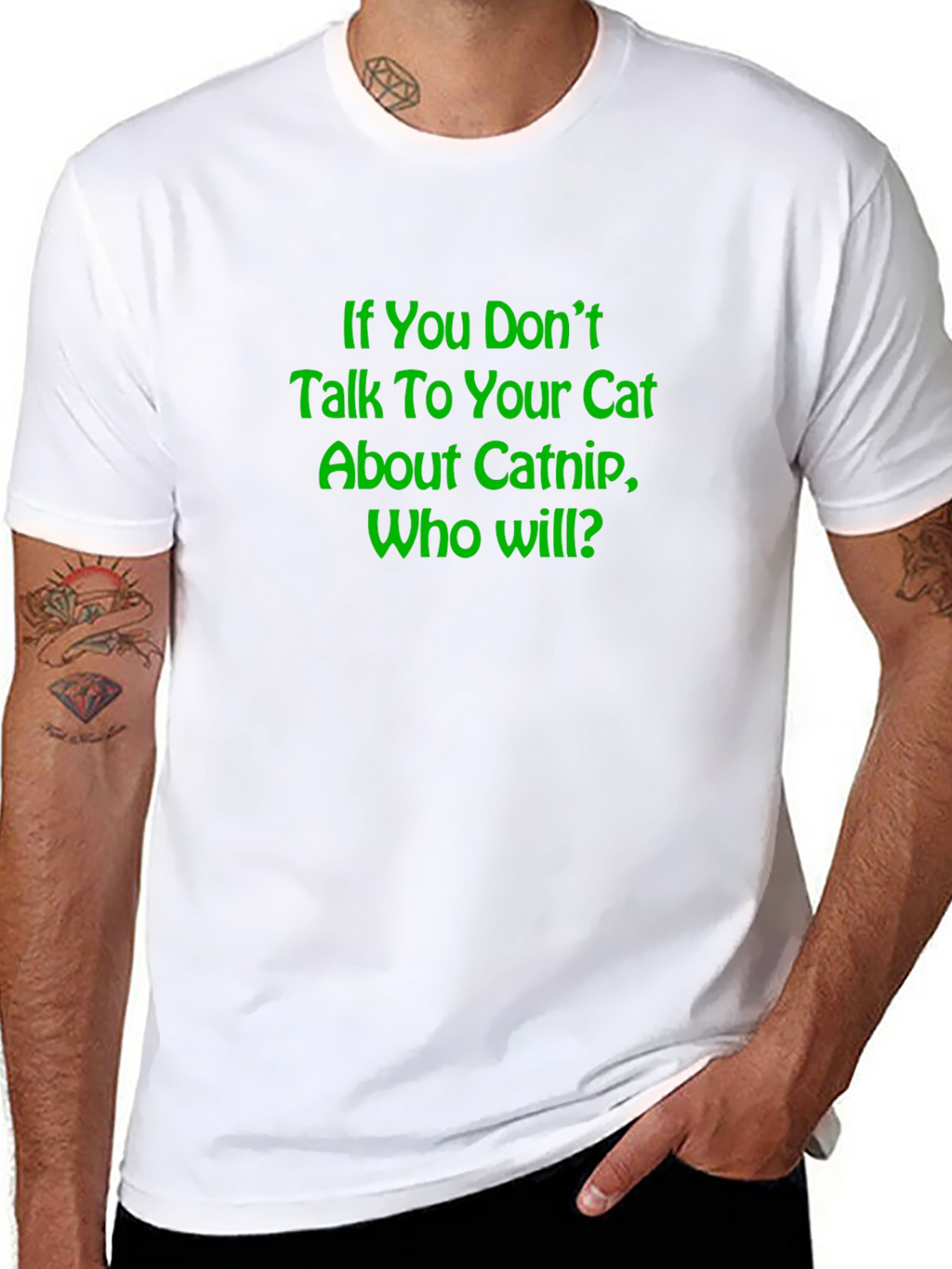 Catnip Conversation T-Shirt - Novelty Tee