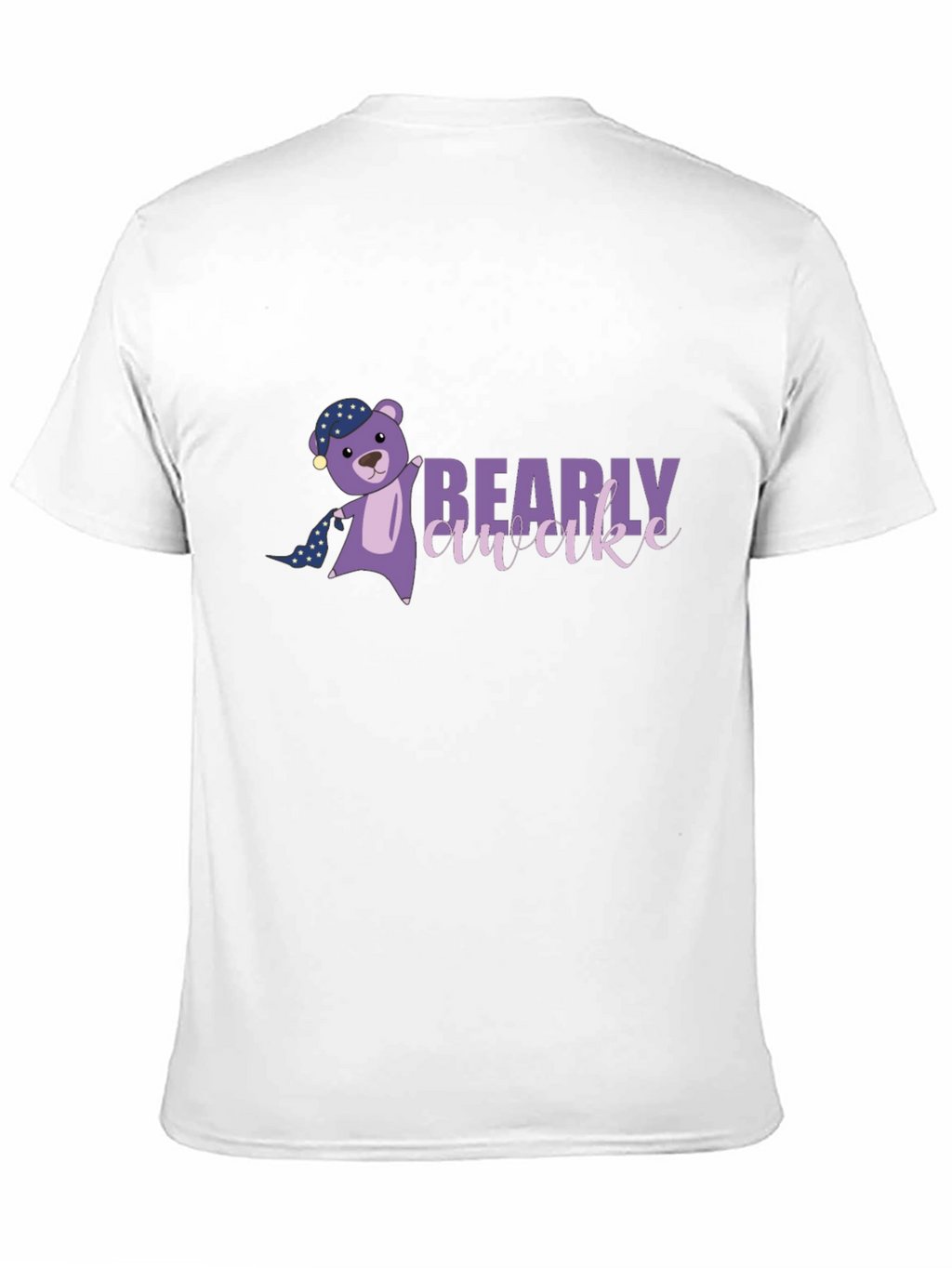 Bearly Awake Graphic Tee - Black Cotton T-Shirt