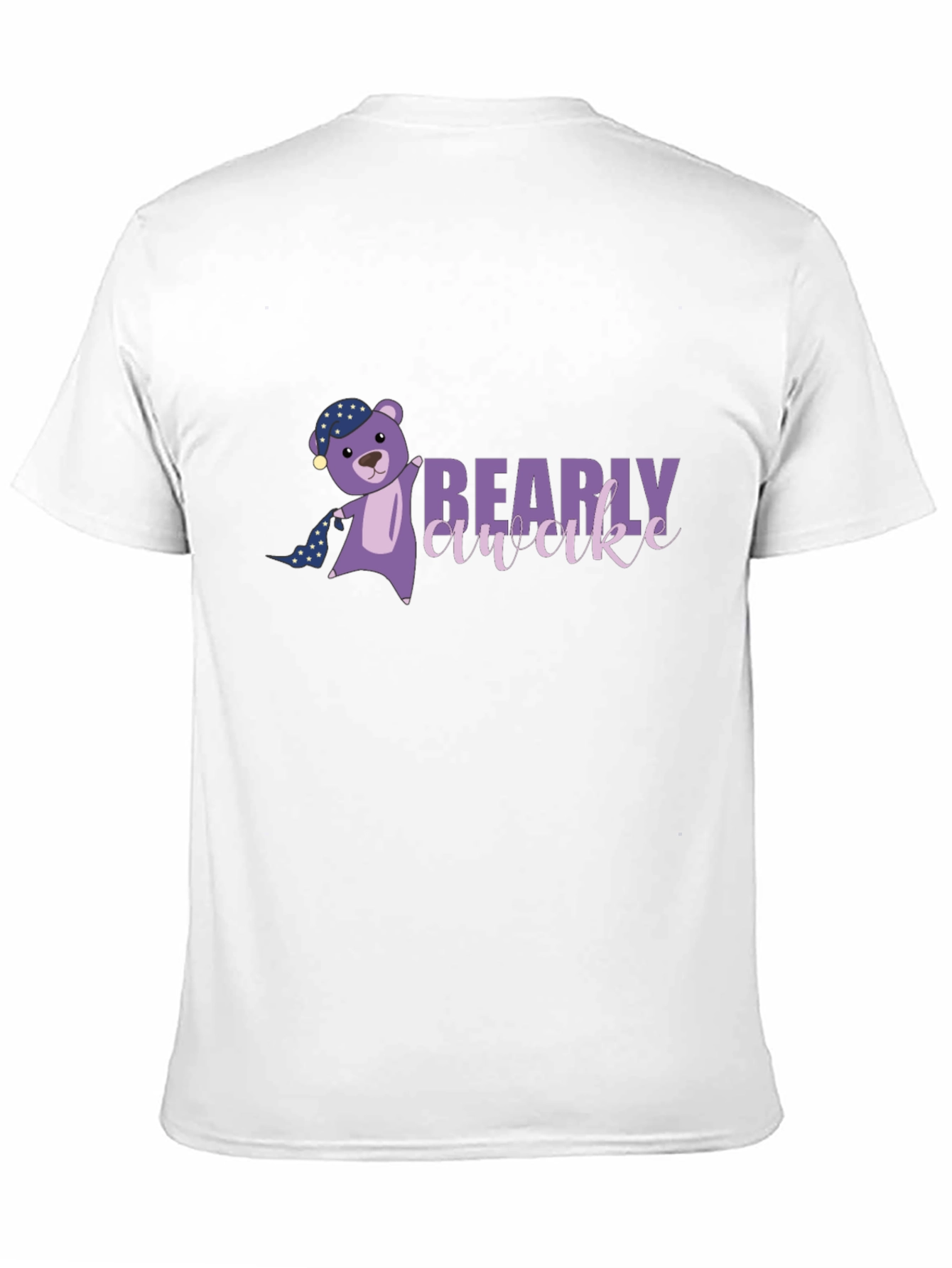 Bearly Awake Graphic Tee - Black Cotton T-Shirt