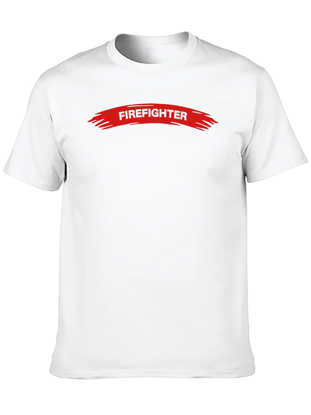 Firefighter Graphic Tee - Black Crew Neck T-Shirt