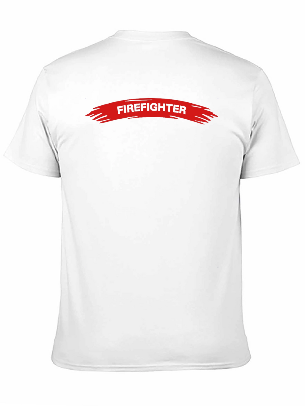 Firefighter Graphic Tee - Black Crew Neck T-Shirt