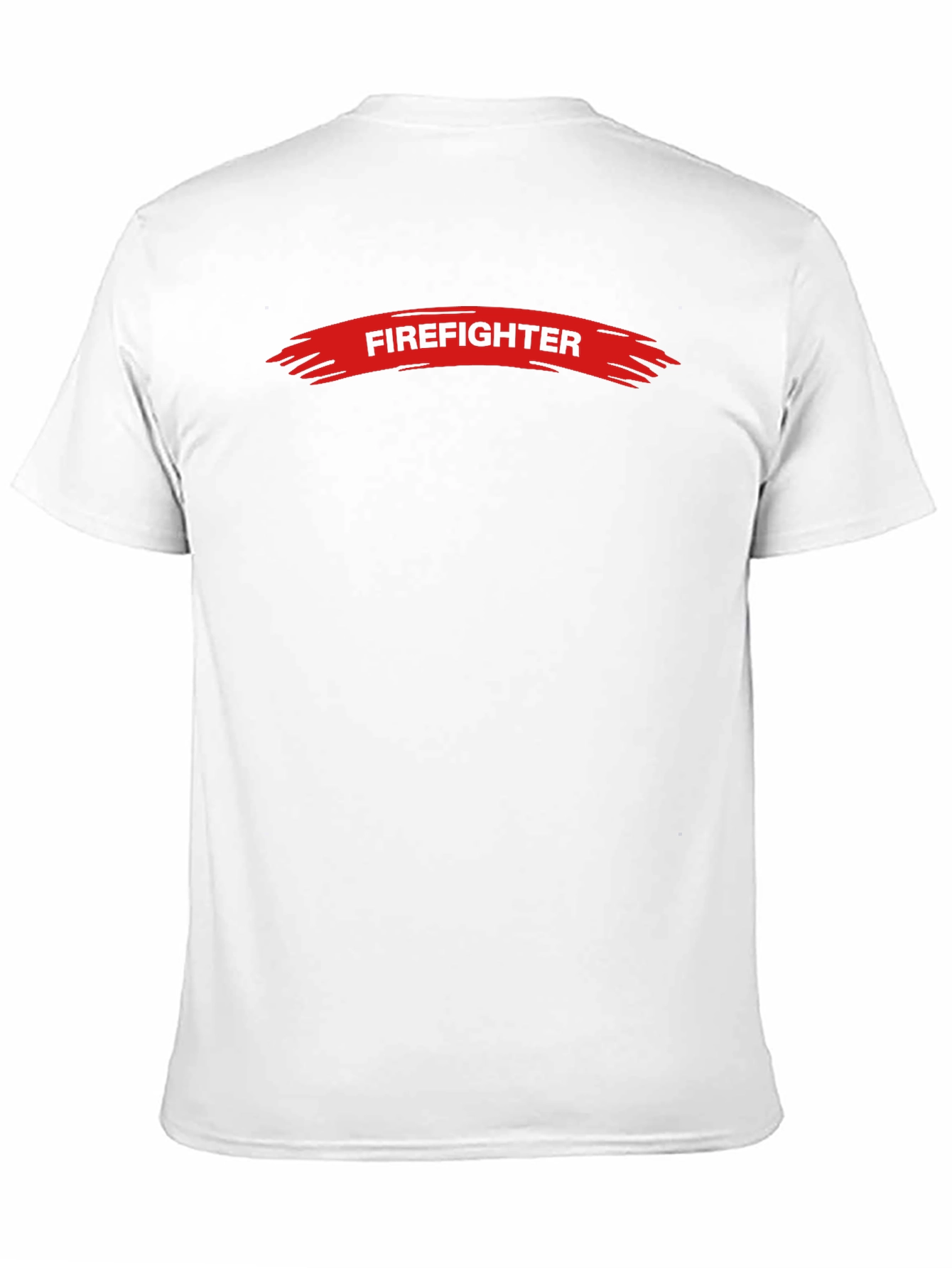 Firefighter Graphic Tee - Black Crew Neck T-Shirt