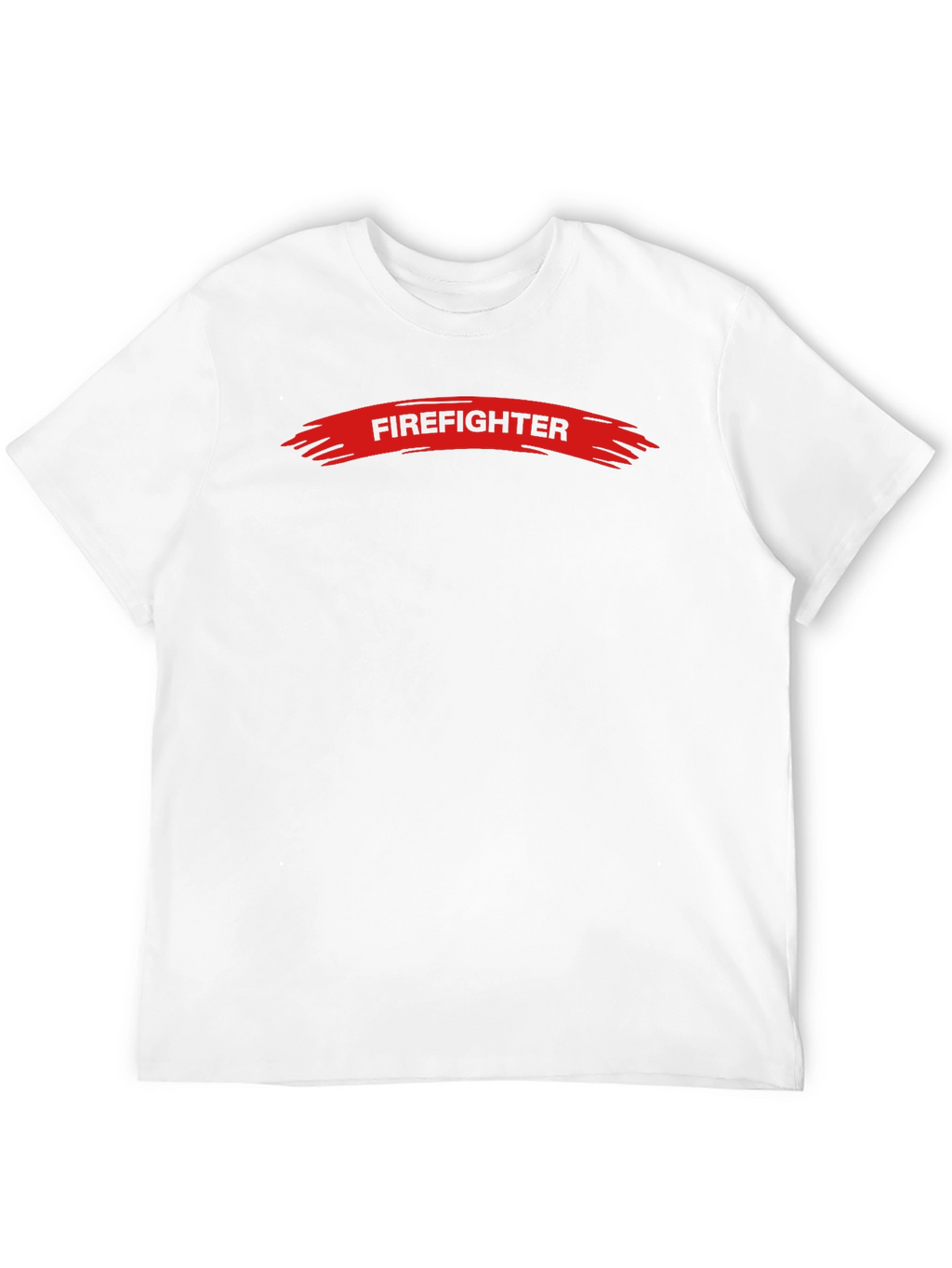 Firefighter Graphic Tee - Black Crew Neck T-Shirt