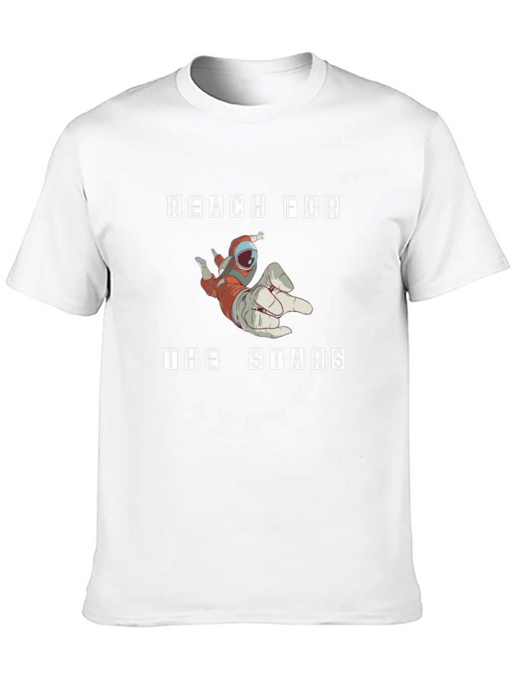 Reach For The Stars Astronaut T-Shirt - Black