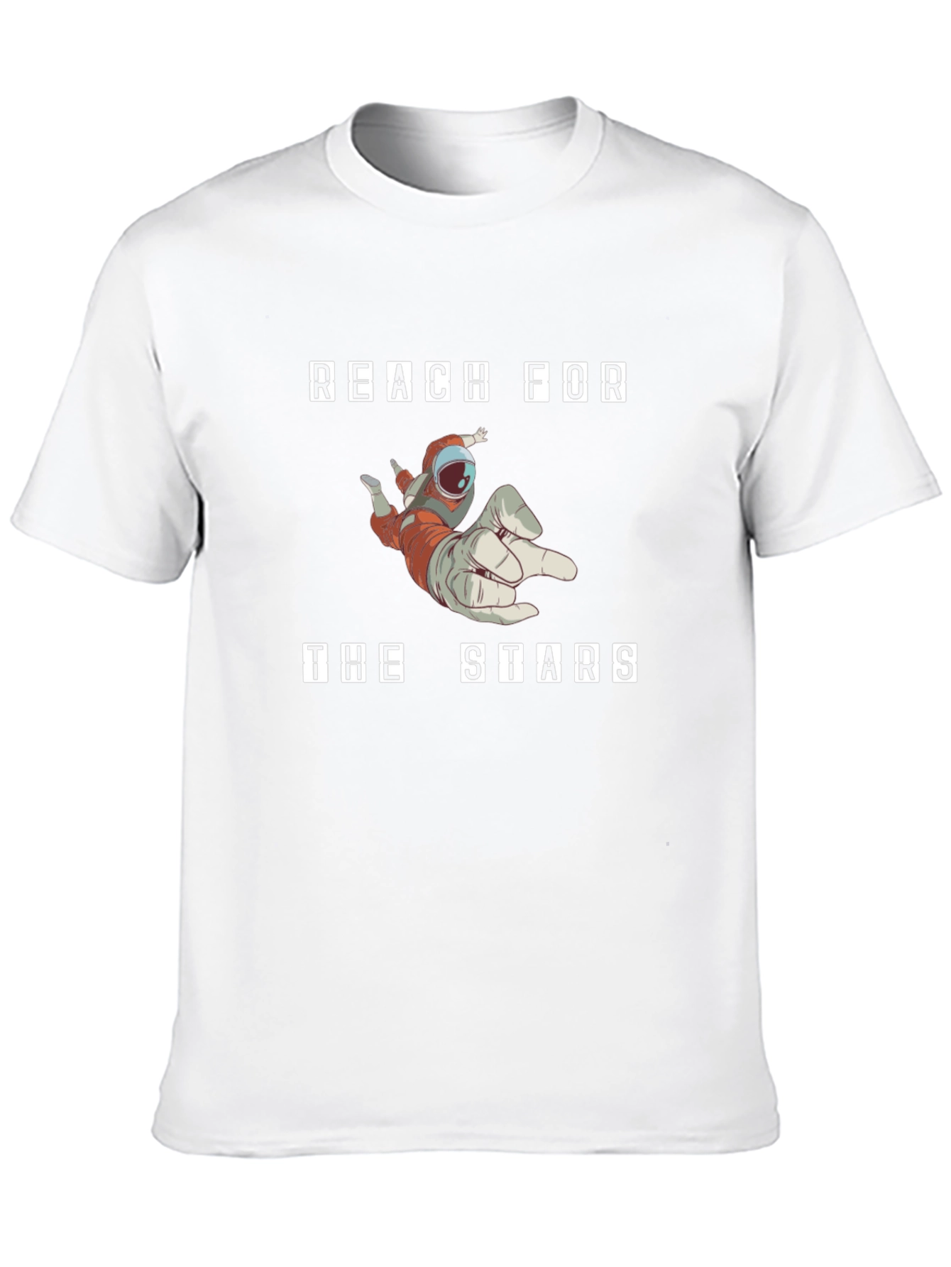Reach For The Stars Astronaut T-Shirt - Black