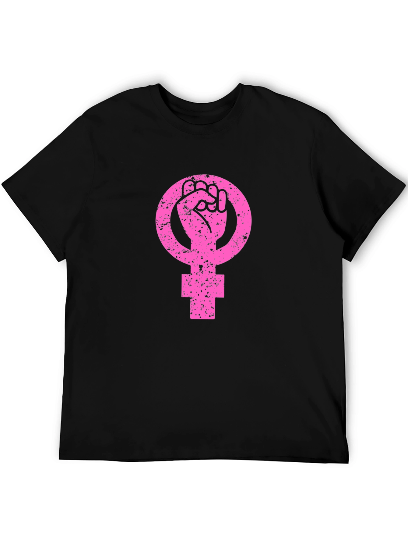 Feminist Fist Symbol T-Shirt - Black