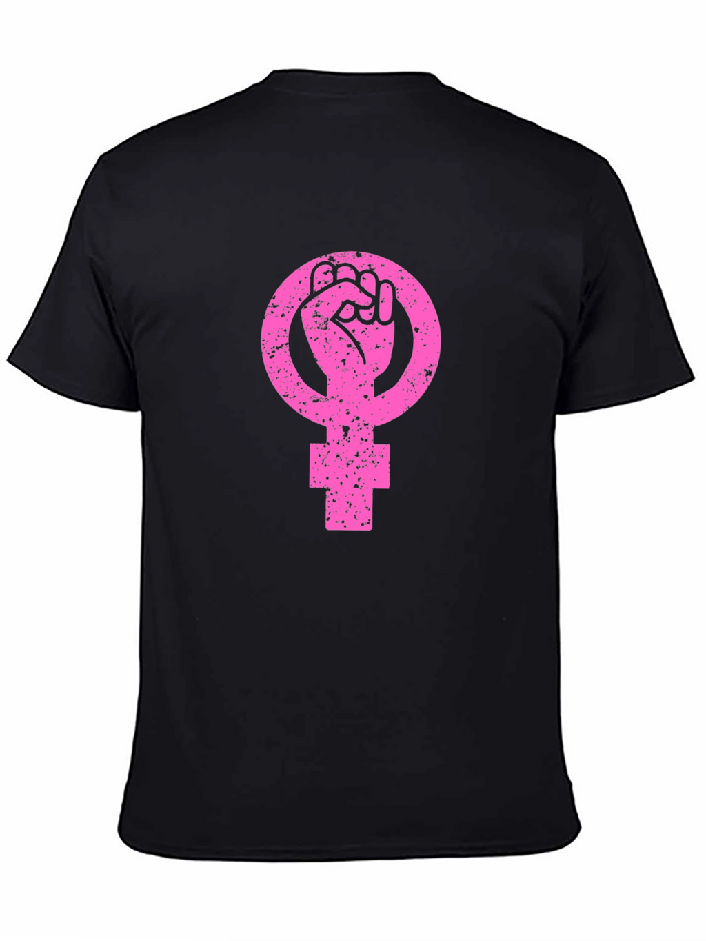 Feminist Fist Symbol T-Shirt - Black