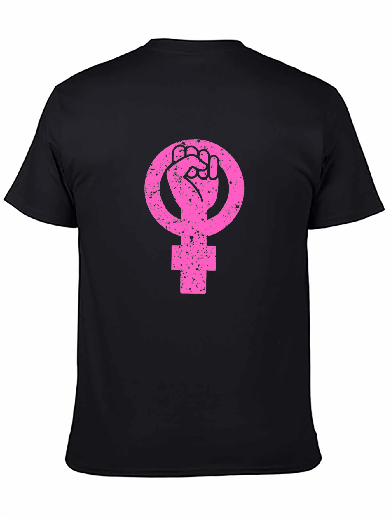 Feminist Fist Symbol T-Shirt - Black
