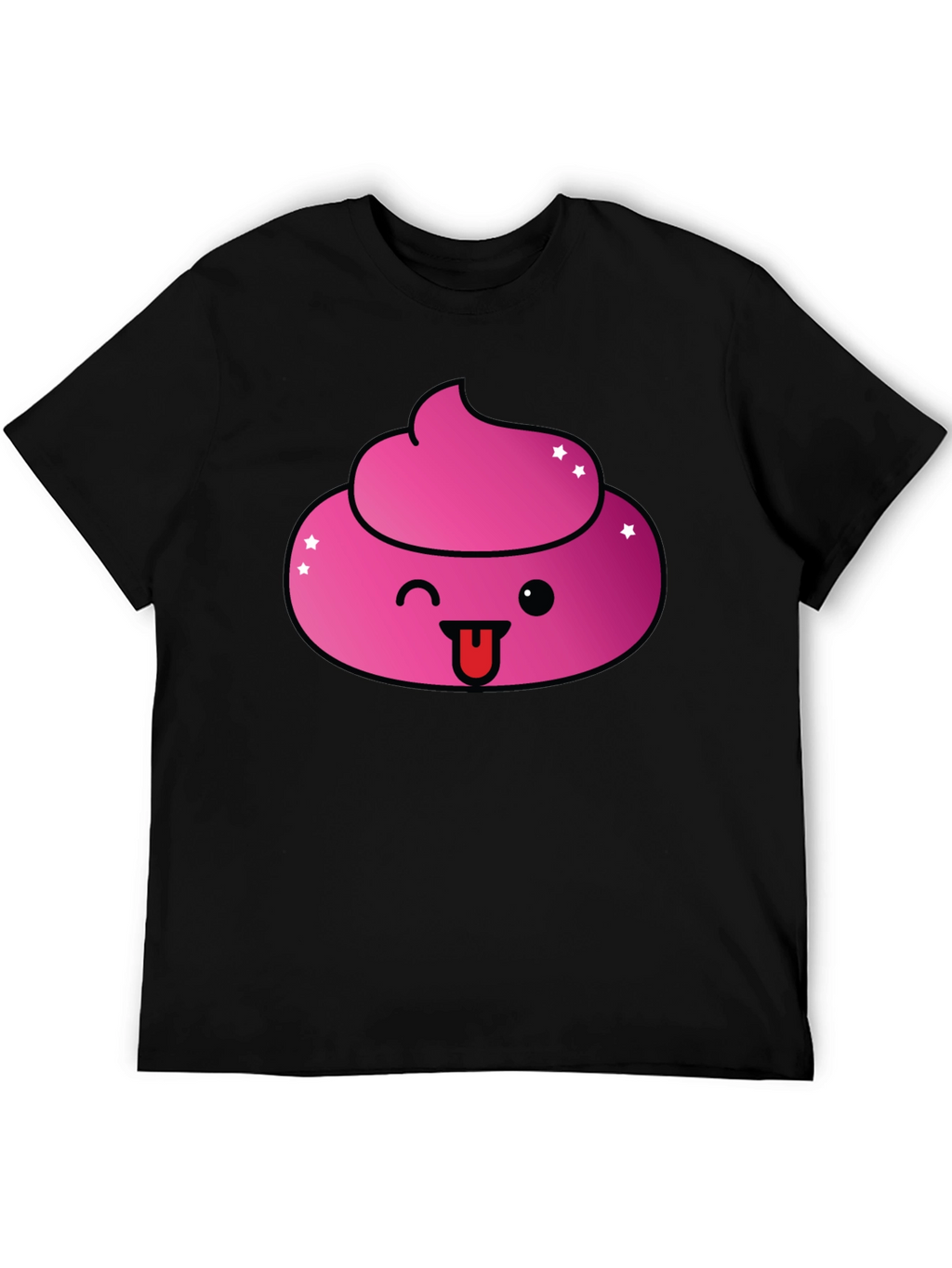 Pink Poop Emoji Graphic T-Shirt - Fun & Stylish!