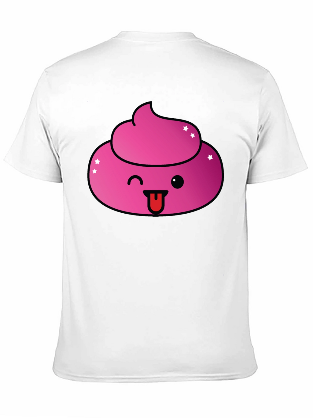 Pink Poop Emoji Graphic T-Shirt - Fun & Stylish!